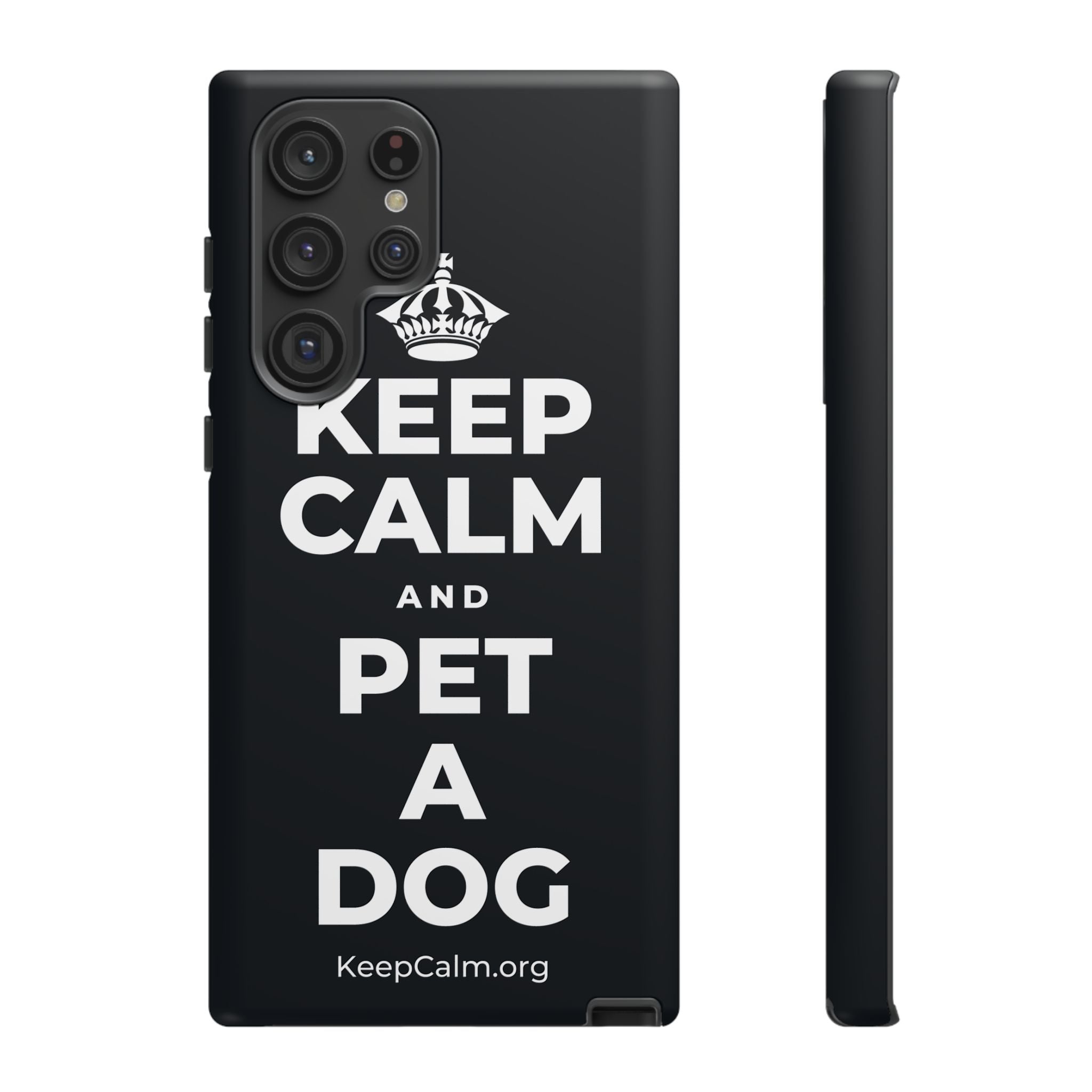 KEEP CALM AND PET A DOG Phone Case (Dark)