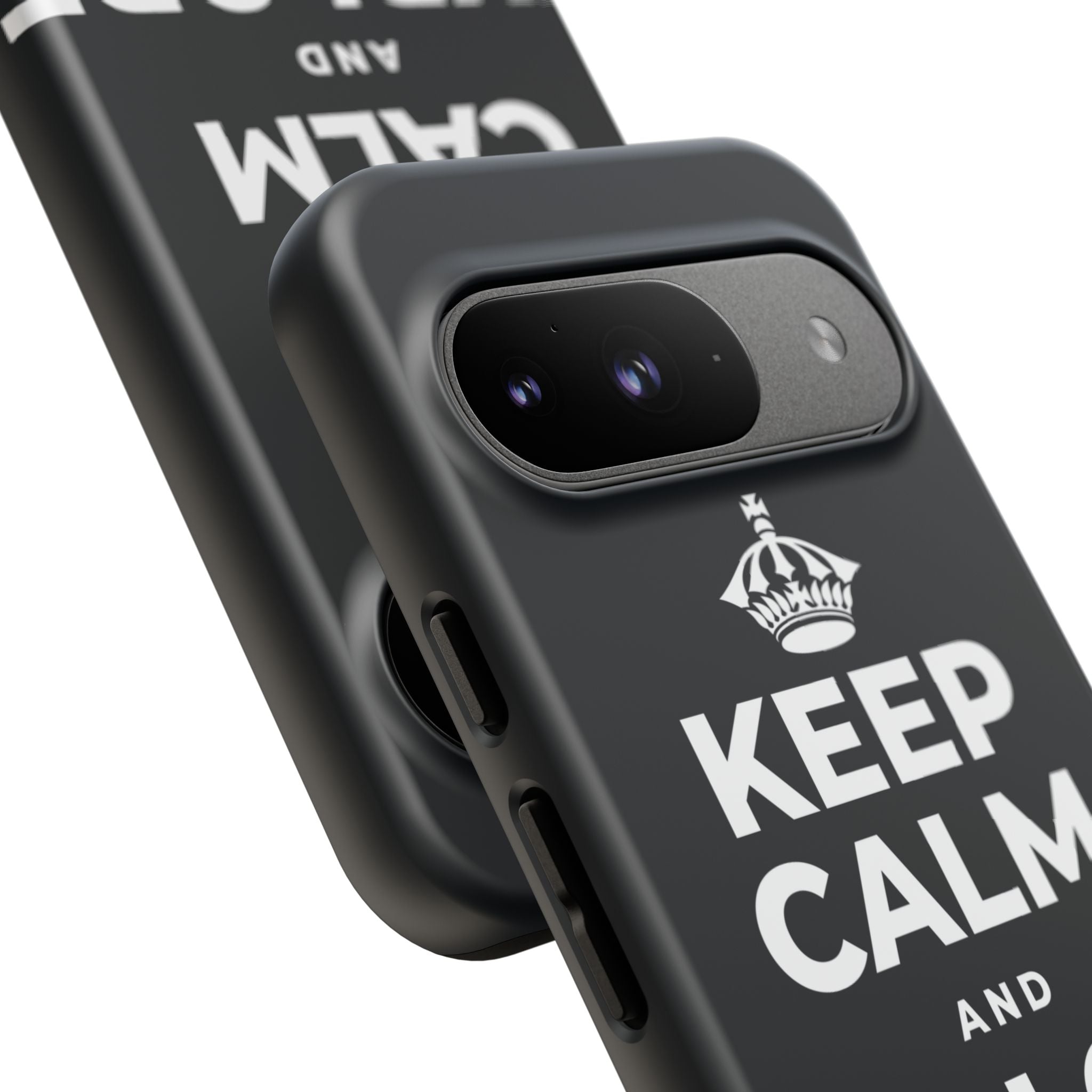KEEP CALM AND EXPLORE NEARBY Phone Case (Dark)