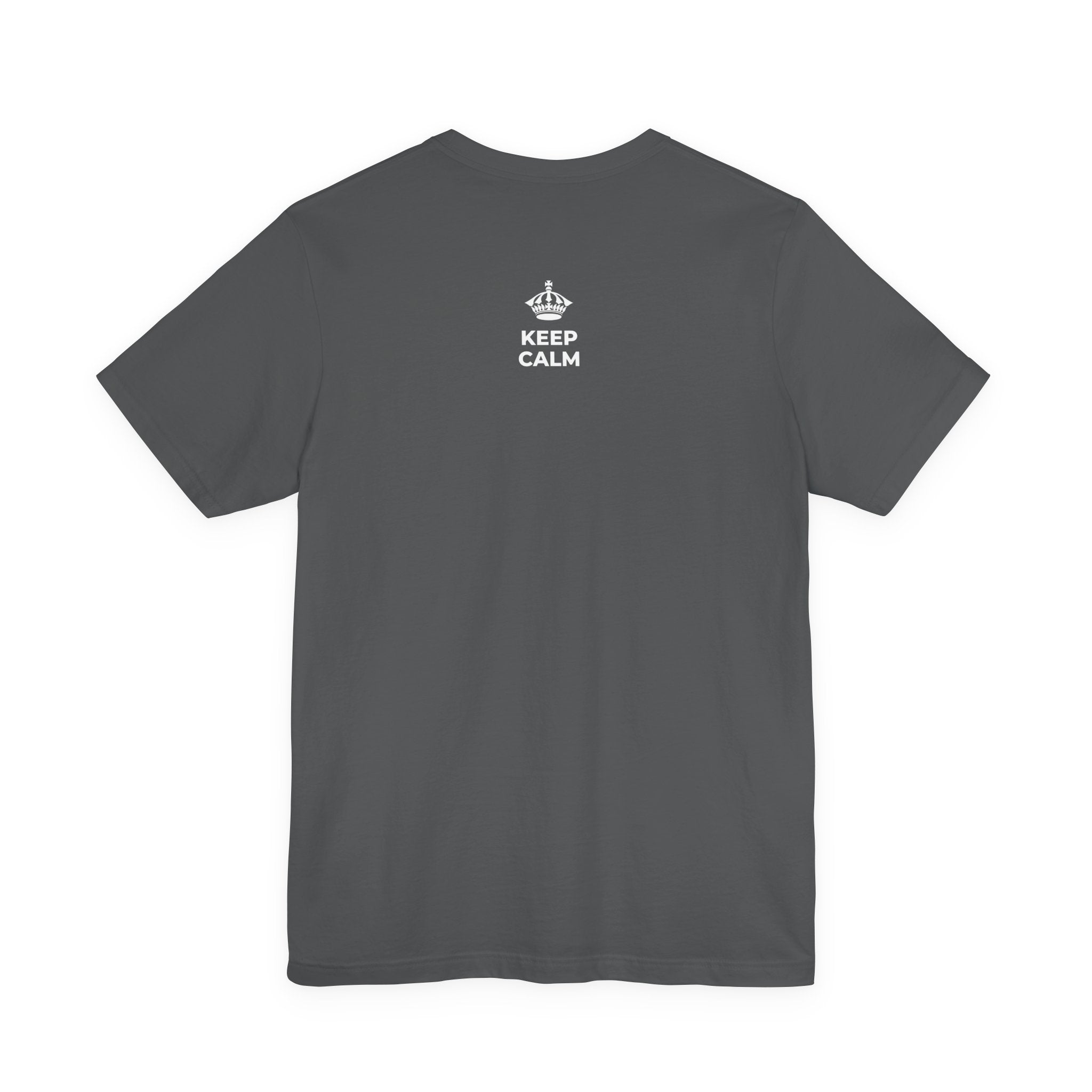 KEEP CALM A E HAʻAHEO IĀ ʻOE IHO T-Shirt (White–Asphalt)