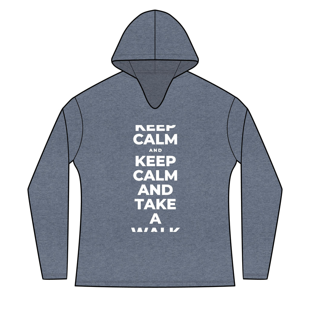 KEEP CALM AND TAKE A WALK Women's Long Sleeve Hoodie