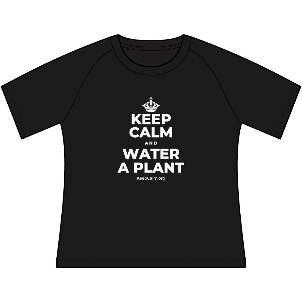 KEEP CALM AND WATER A PLANT Women's Raglan Tee