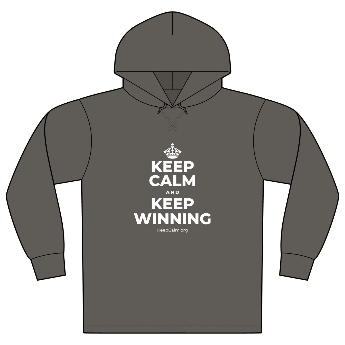 KEEP CALM AND KEEP WINNING Organic Hoodie Tee