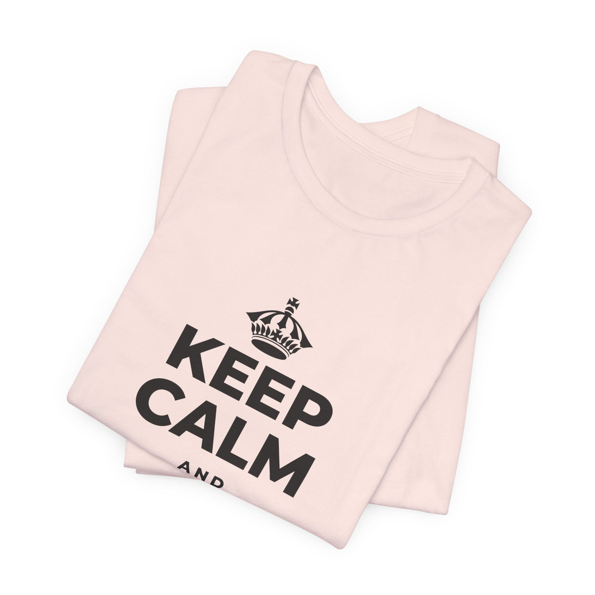KEEP CALM AND LET LOVE FLOW T-Shirt (Soft Cream–Heather Mauve)