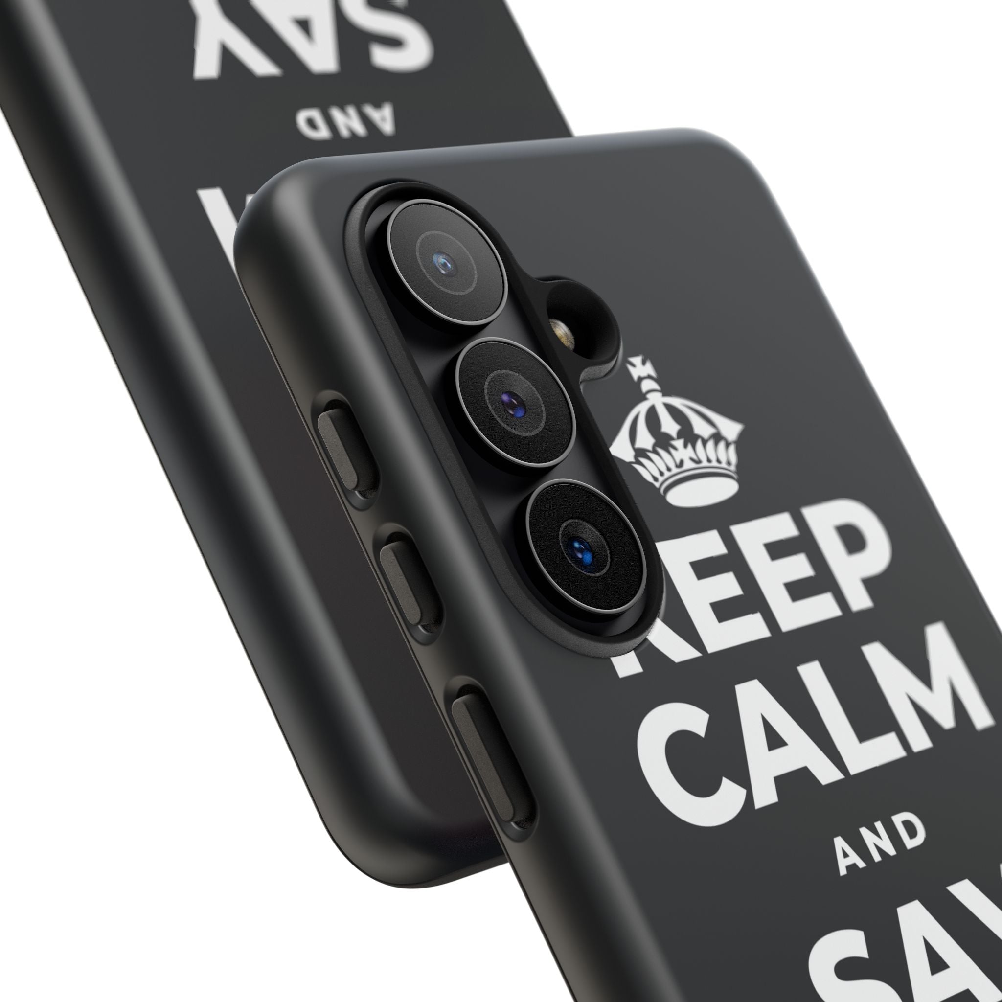 KEEP CALM AND SAY THANK YOU Phone Case (Dark)