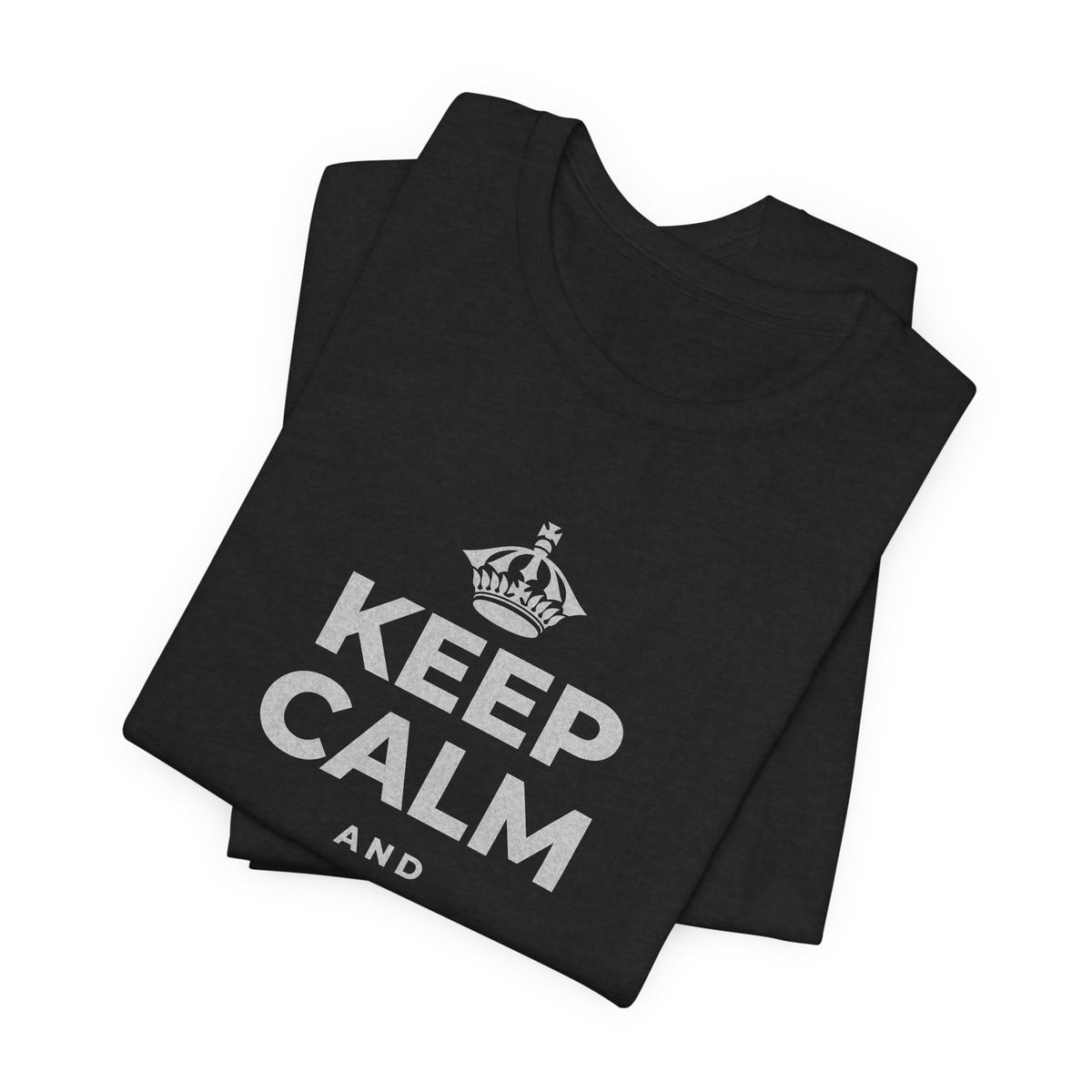 KEEP CALM AND BREATHE SLOWLY T-Shirt (Soft Cream–Heather Mauve)