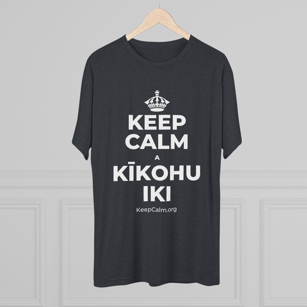 KEEP CALM A KĪKOHU IKI Tri-Blend Tee