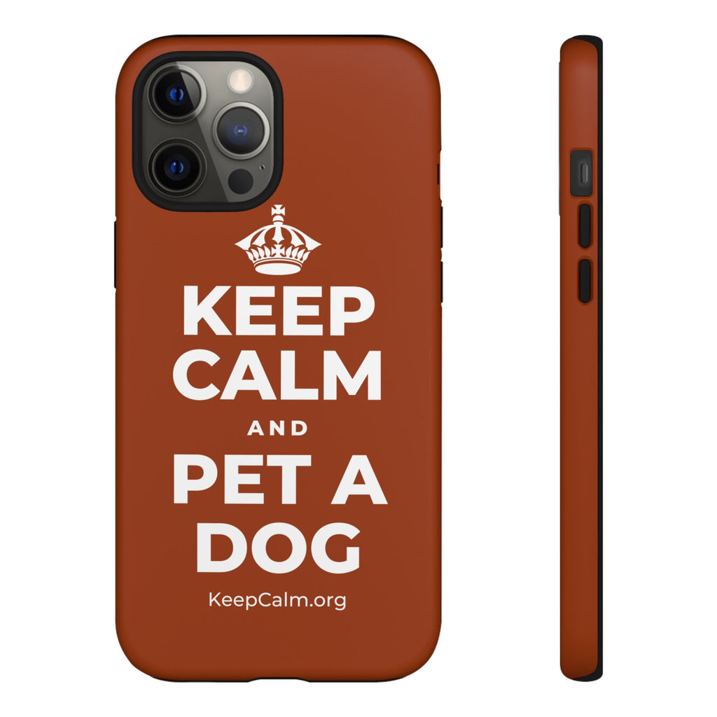 KEEP CALM AND PET A DOG Phone Case