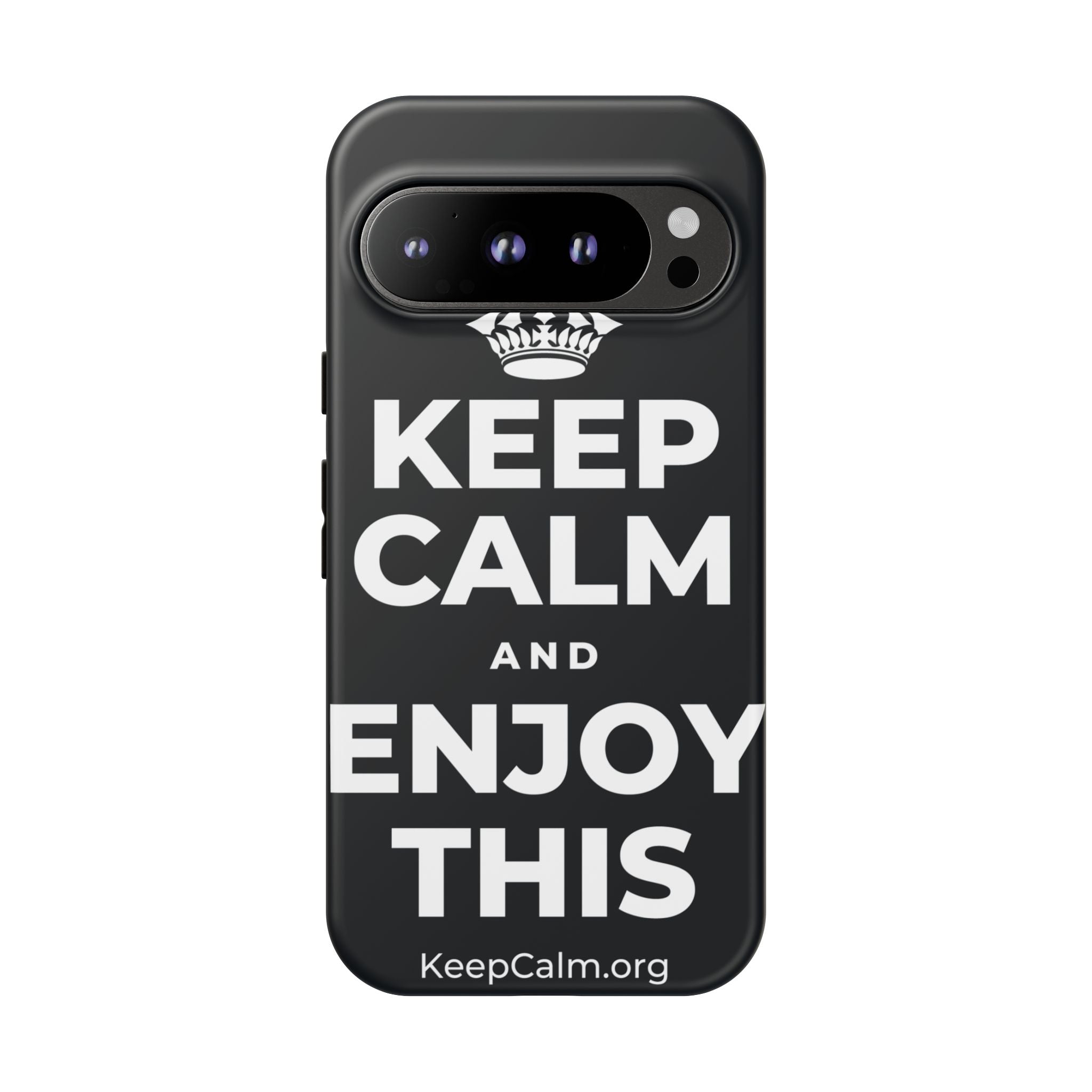 KEEP CALM AND ENJOY THIS Phone Case (Dark)