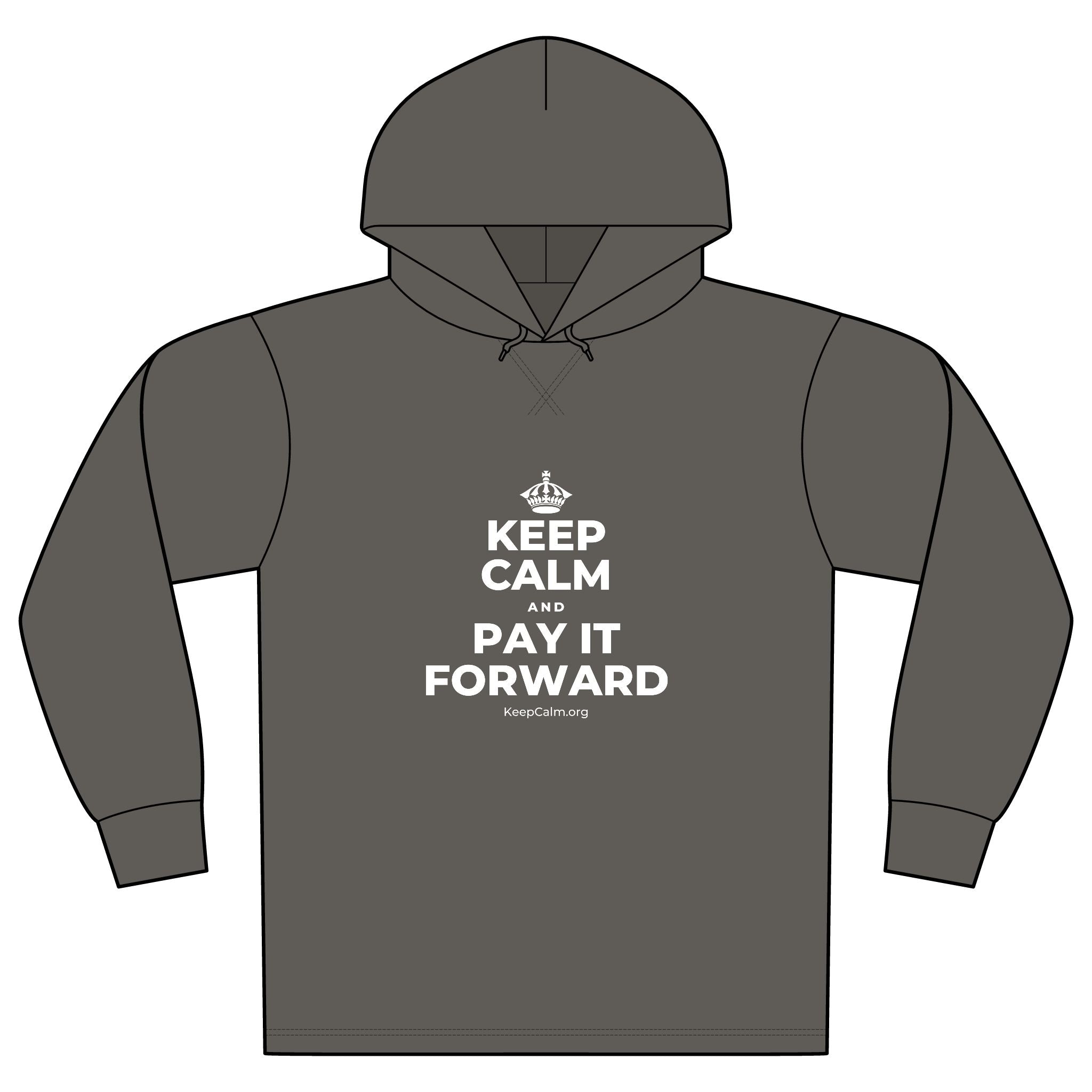 KEEP CALM AND PAY IT FORWARD Organic Hoodie Tee
