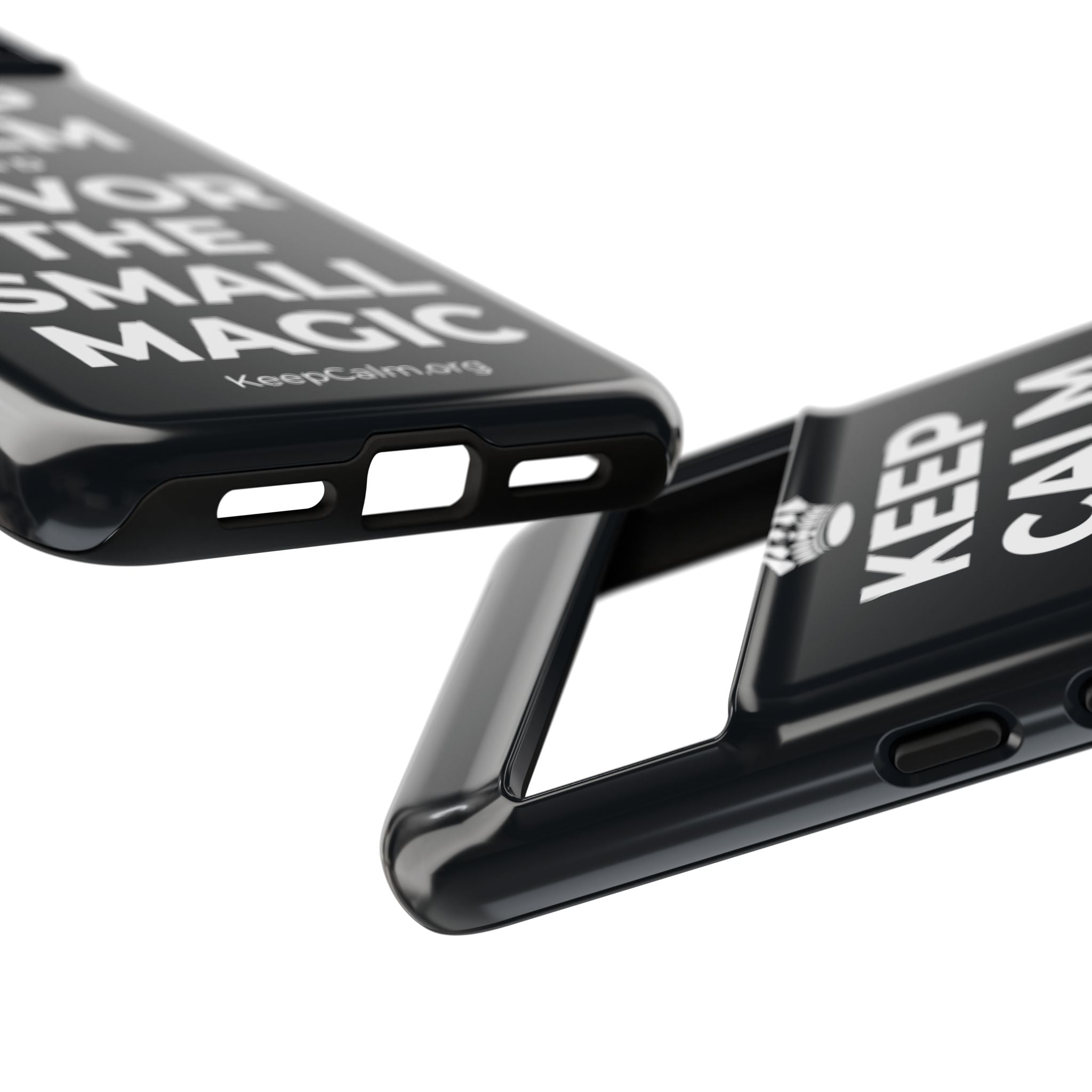 KEEP CALM AND SAVOR THE SMALL MAGIC Phone Case (Dark)