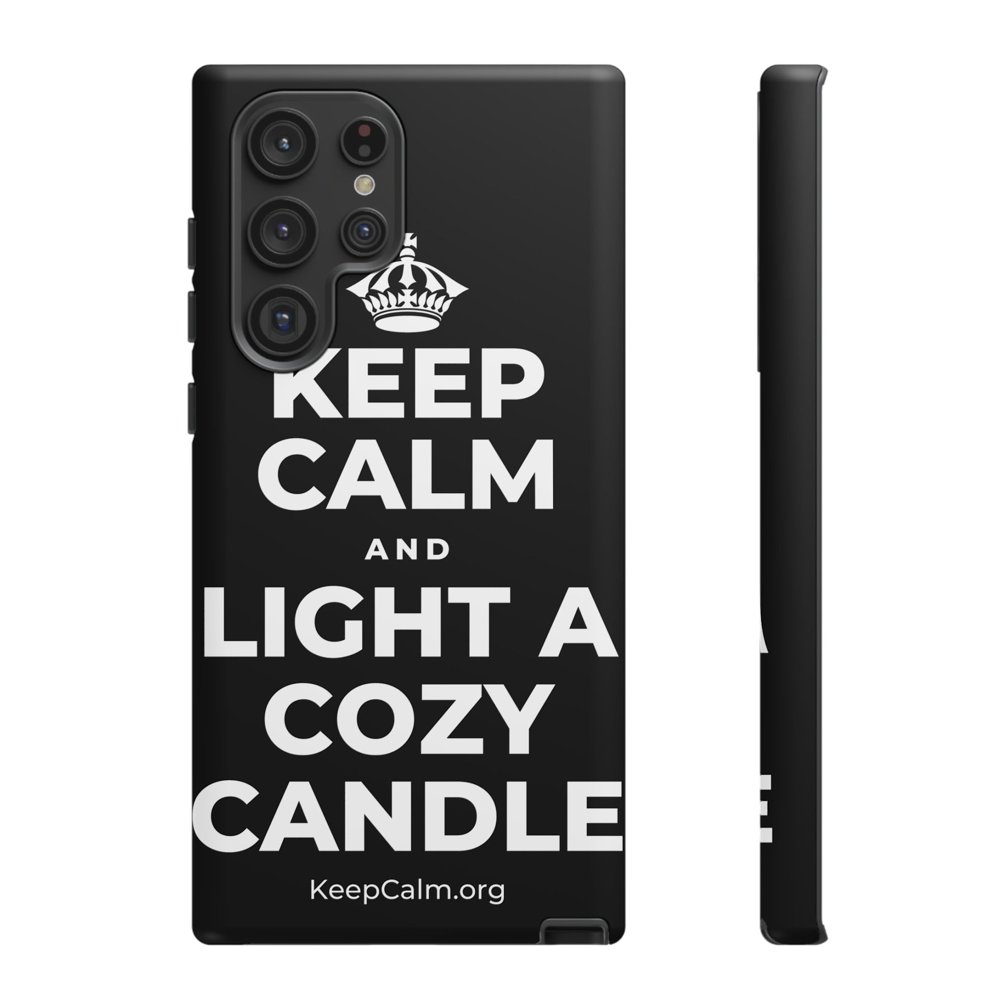 KEEP CALM AND LIGHT A COZY CANDLE Phone Case