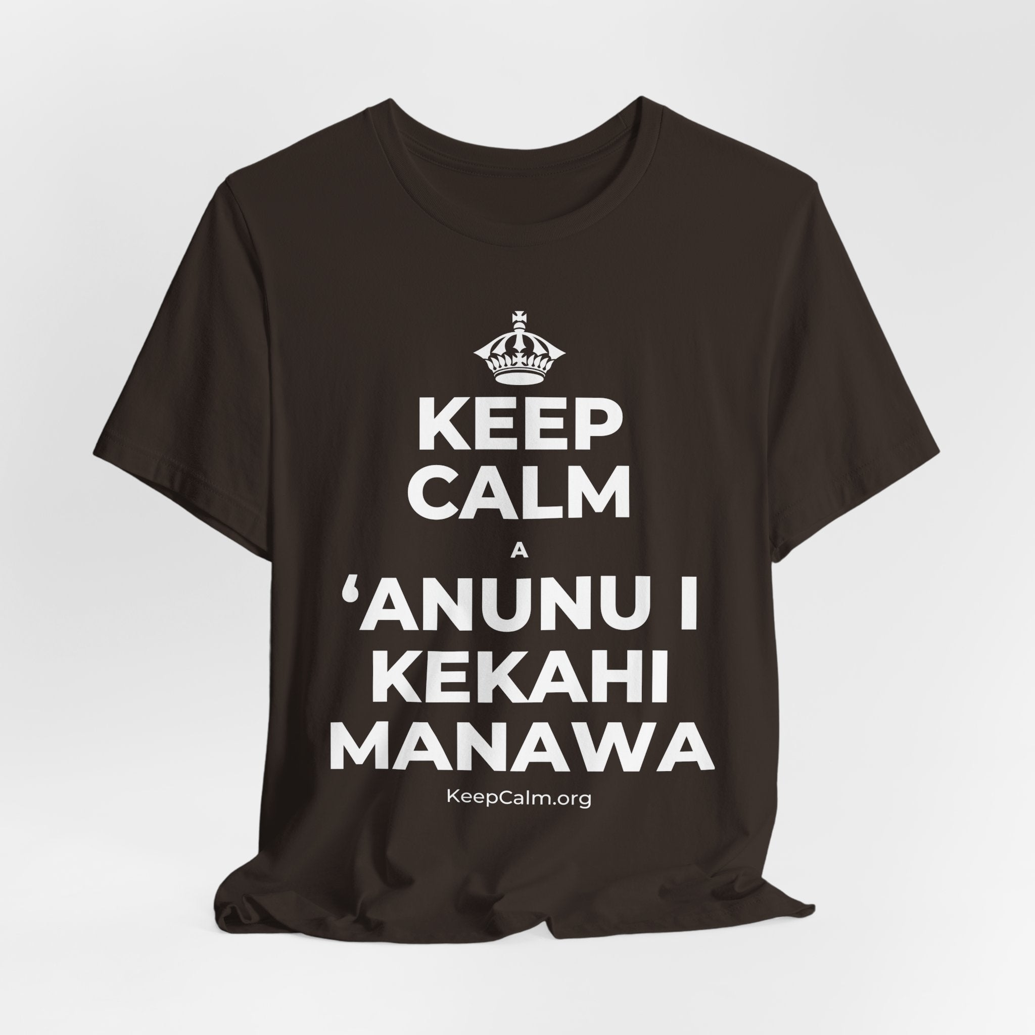 KEEP CALM A ʻANUNU I KEKAHI MANAWA T-Shirt (Soft Cream–Heather Mauve)