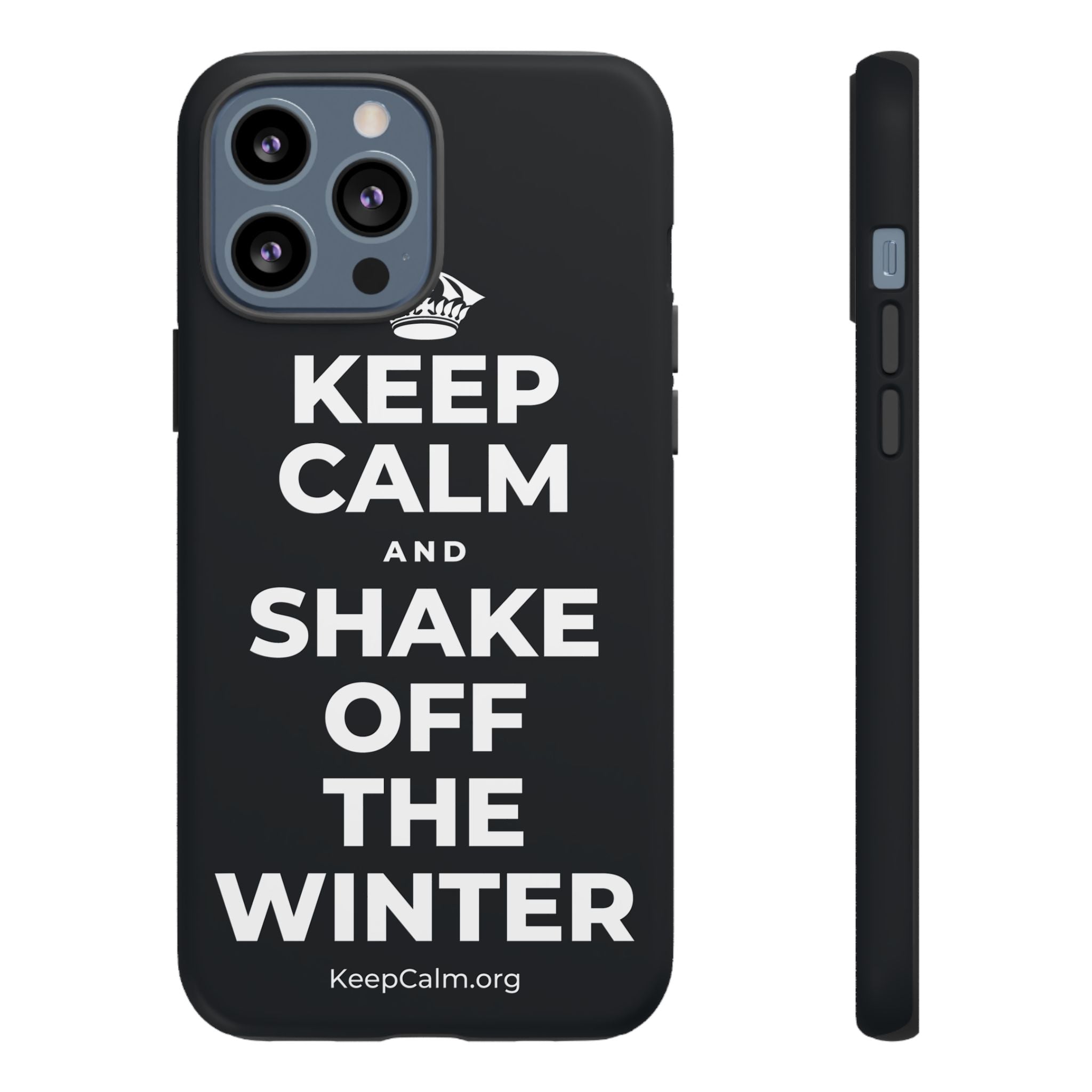 KEEP CALM AND SHAKE OFF THE WINTER Phone Case (Dark)