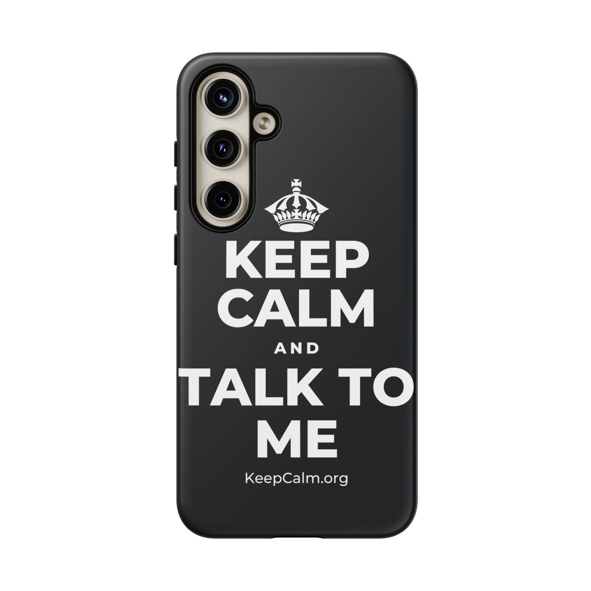 KEEP CALM AND TALK TO ME Phone Case (Dark)