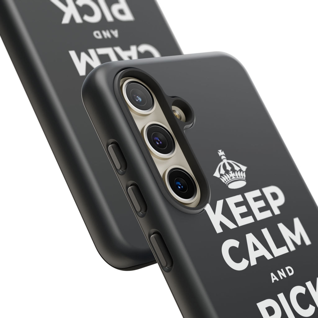 KEEP CALM AND PICK YOUR BATTLE Phone Case (Dark)
