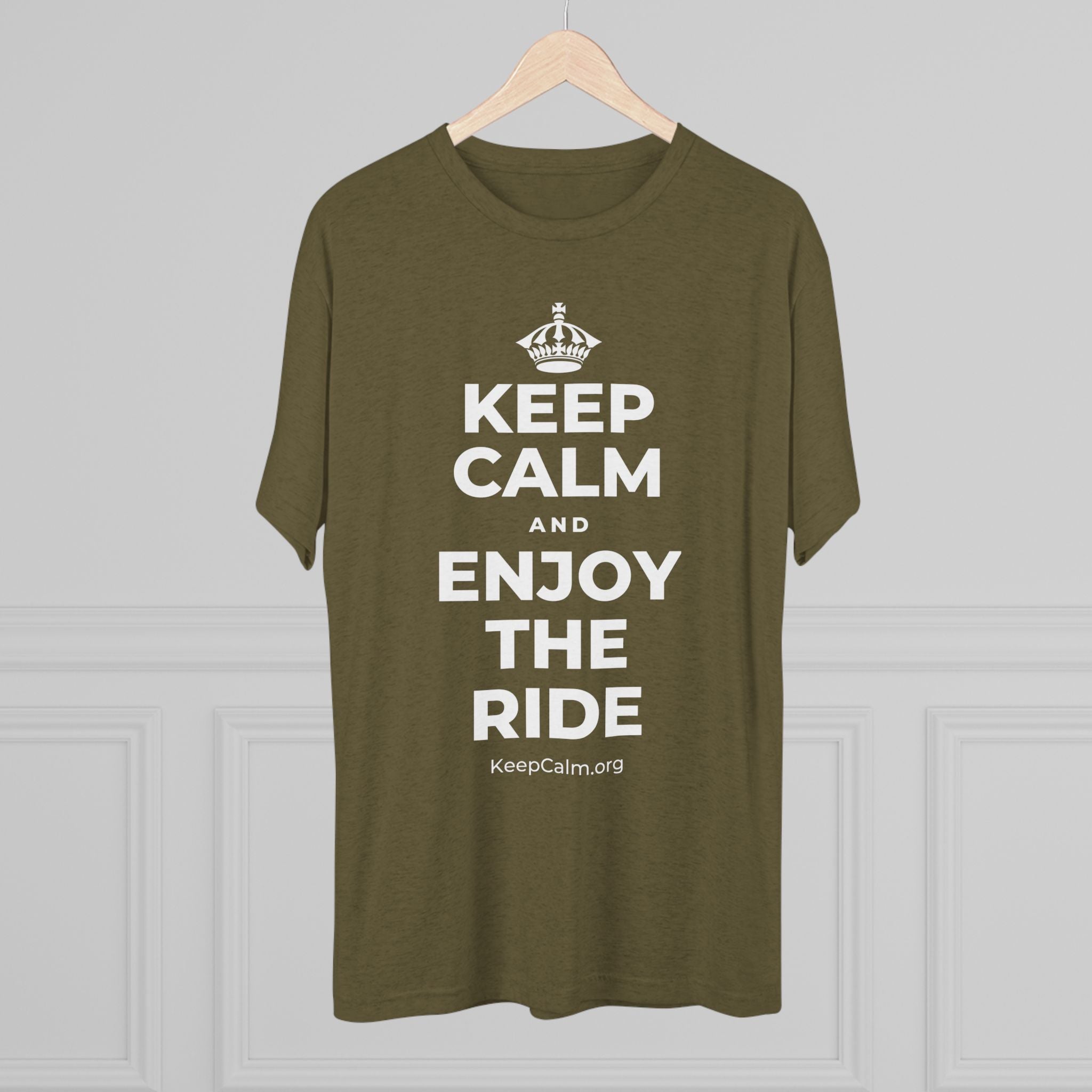KEEP CALM AND ENJOY THE RIDE Tri-Blend Tee