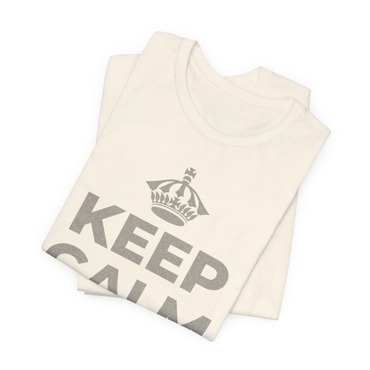 KEEP CALM AND 相信好事正在路上 T-Shirt (White–Asphalt)