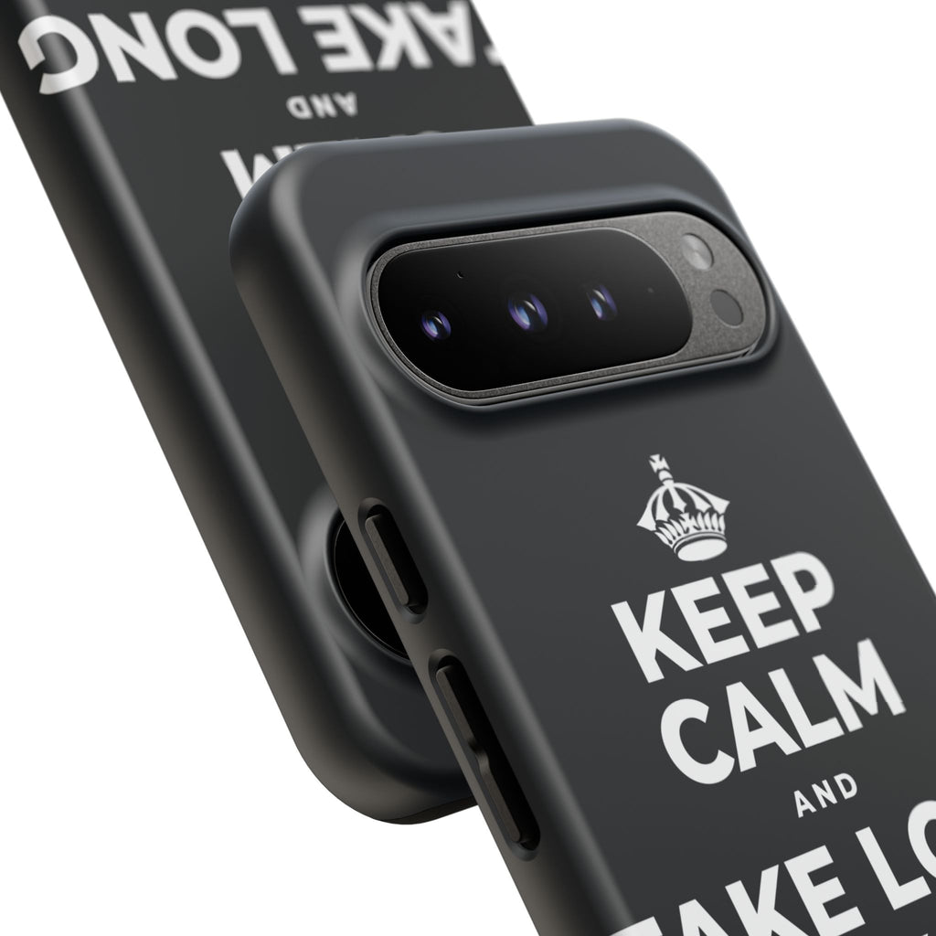 KEEP CALM AND TAKE LONG WALKS ON THE BEACH Phone Case (Dark)