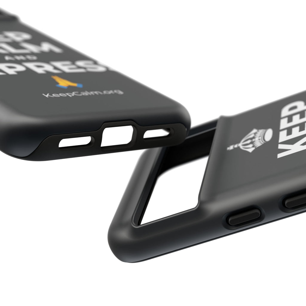 KEEP CALM AND EXPRESS 🙏 Phone Case (Dark)