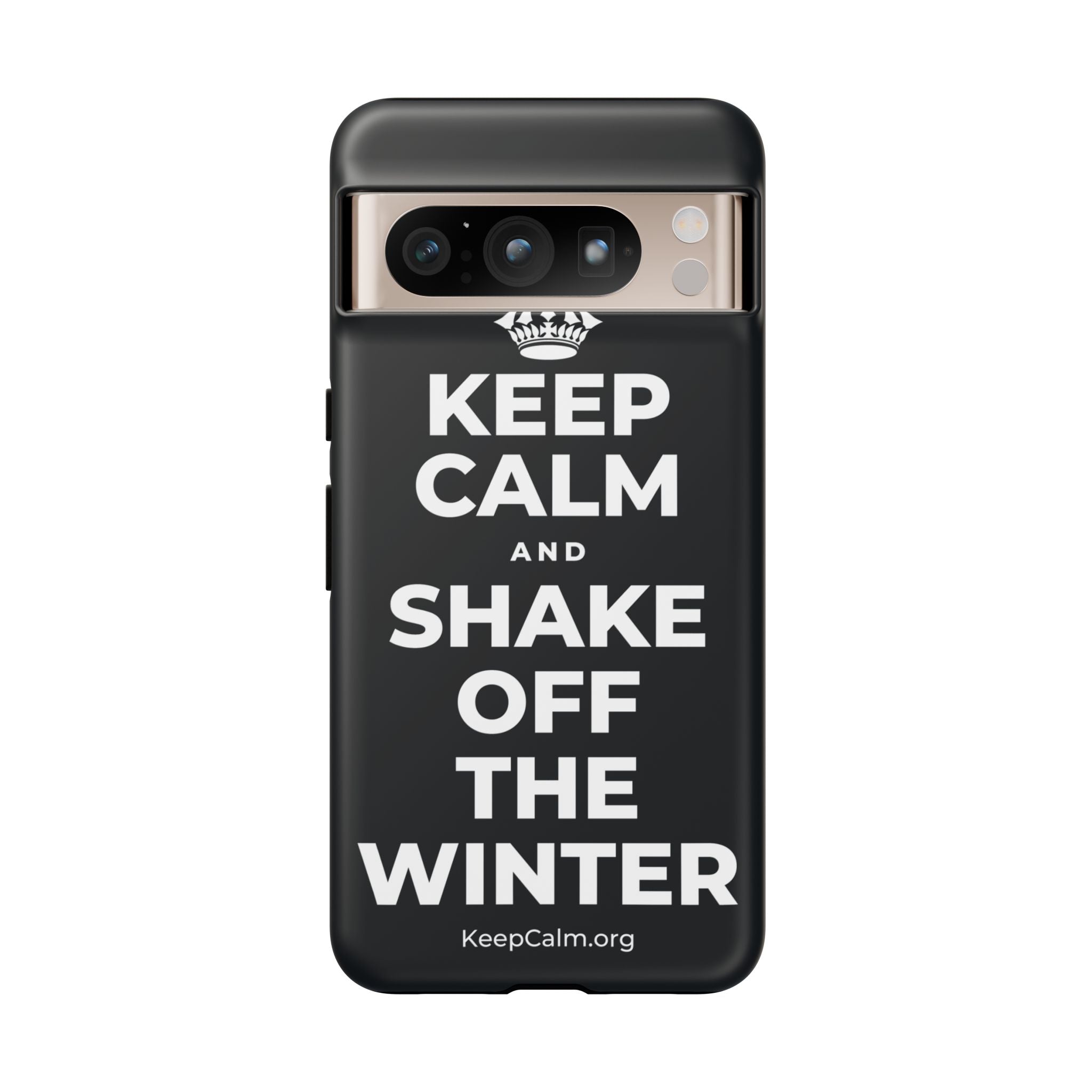 KEEP CALM AND SHAKE OFF THE WINTER Phone Case (Dark)