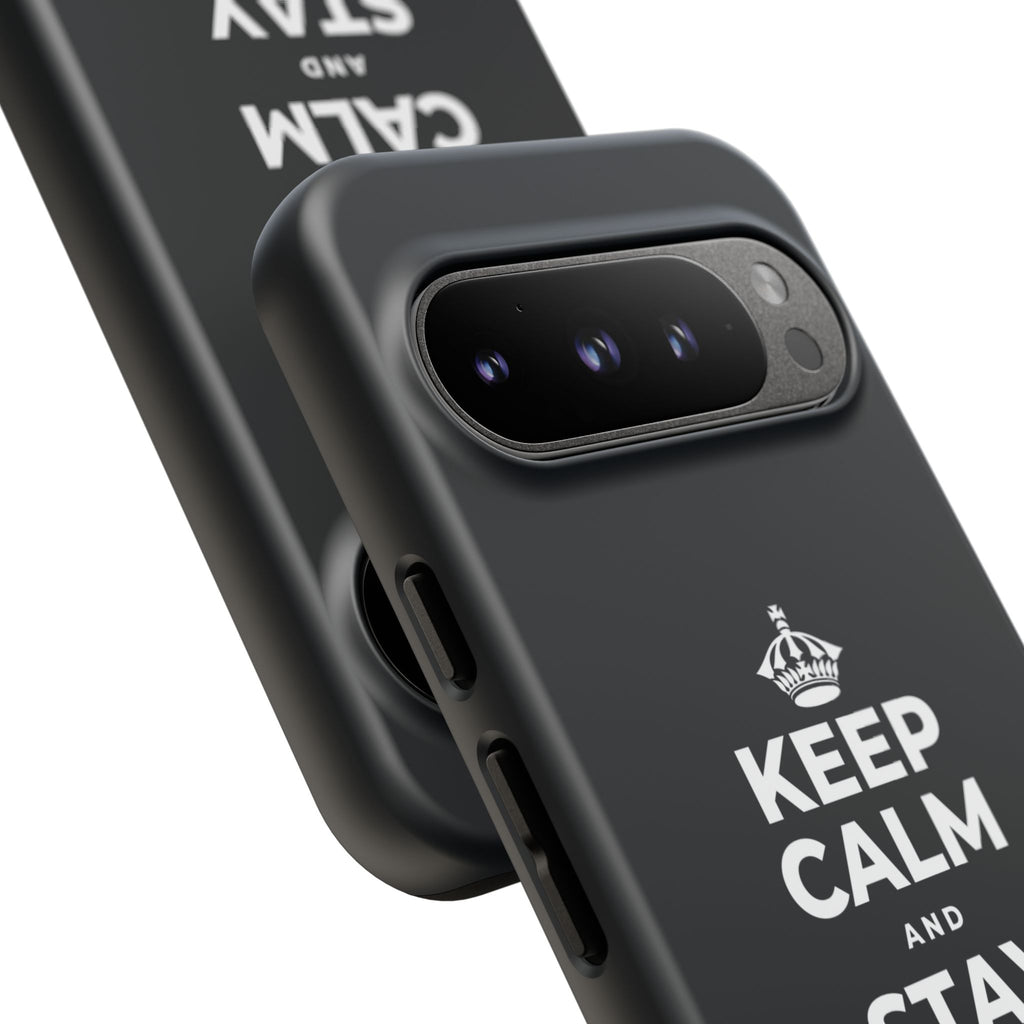 KEEP CALM AND STAY UNBOTHERED Phone Case (Dark)