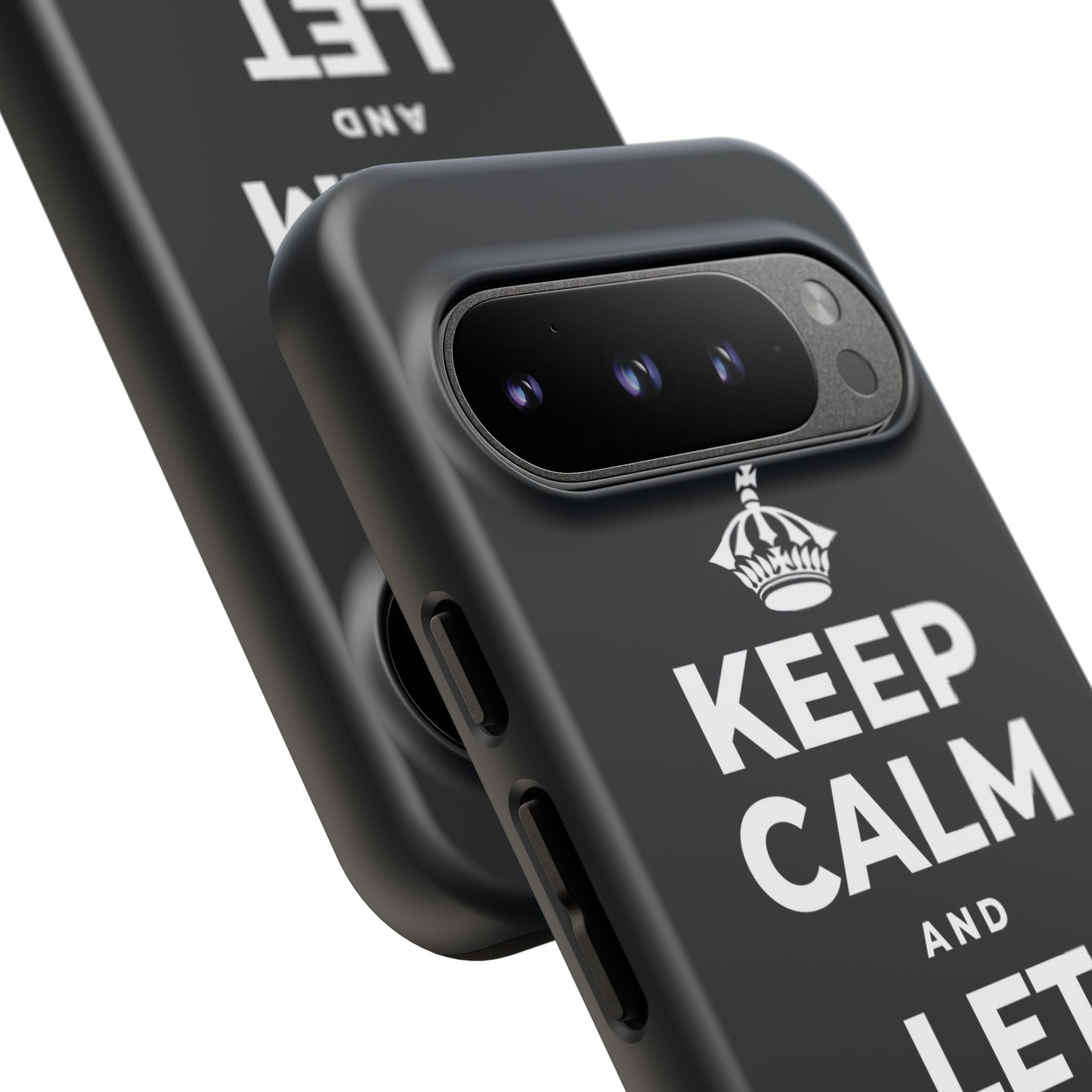 KEEP CALM AND LET PEOPLE IN Phone Case (Dark)
