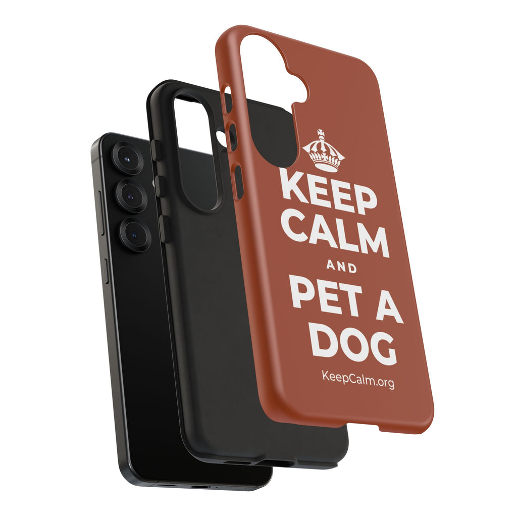 KEEP CALM AND PET A DOG Phone Case