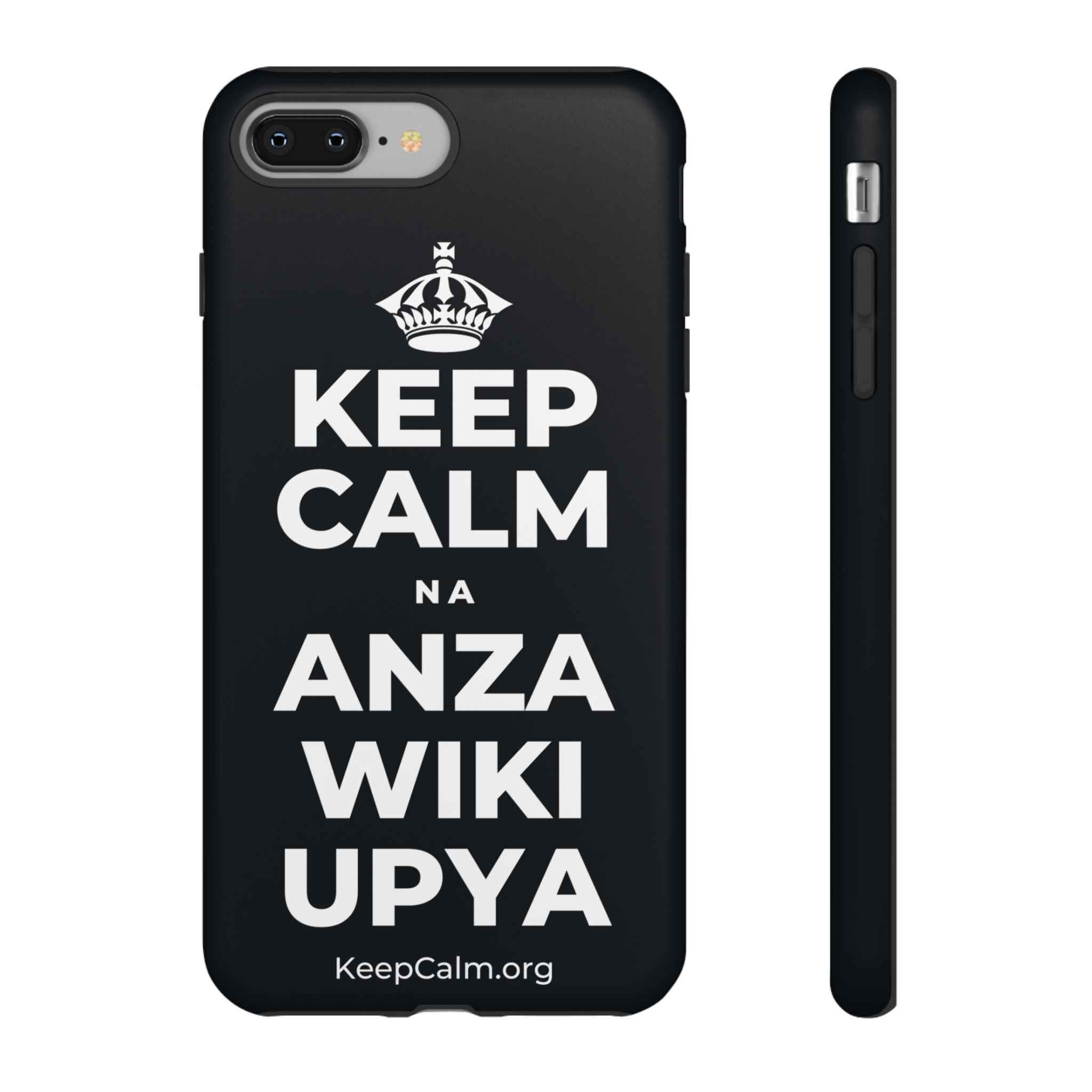 KEEP CALM NA ANZA WIKI UPYA Phone Case (Dark)