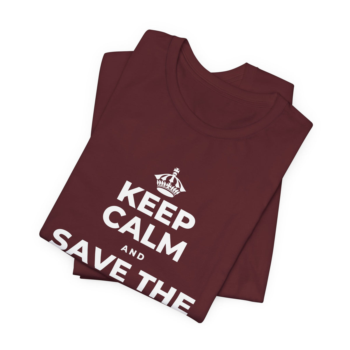 KEEP CALM AND SAVE THE DRAMA FOR YOUR 🦙 T-Shirt (Baby Blue–Silver)