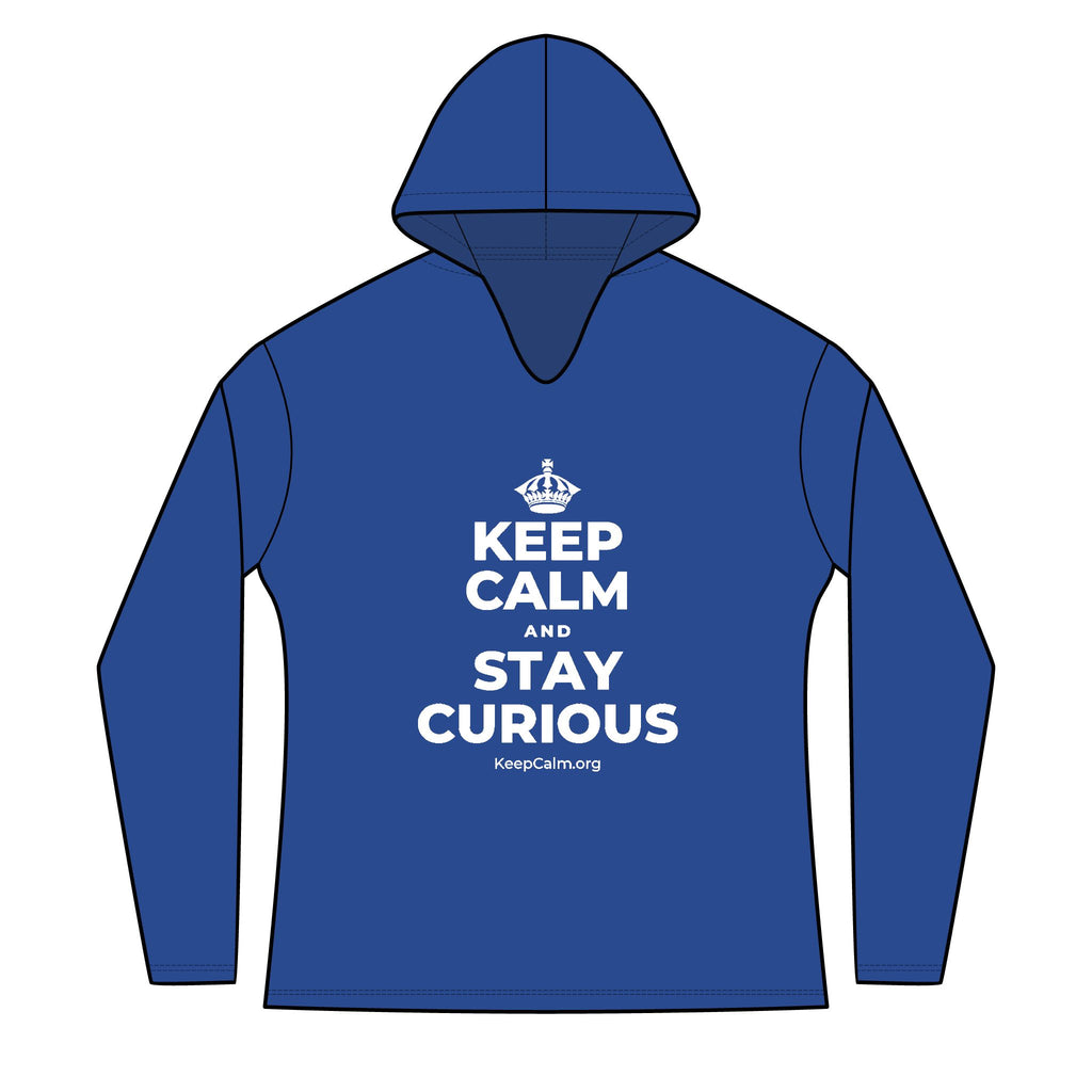 KEEP CALM AND STAY CURIOUS Women's Long Sleeve Hoodie