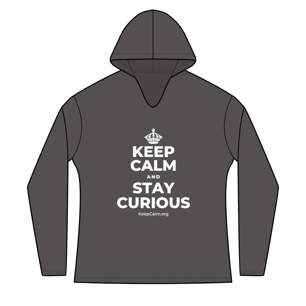 KEEP CALM AND STAY CURIOUS Women's Long Sleeve Hoodie