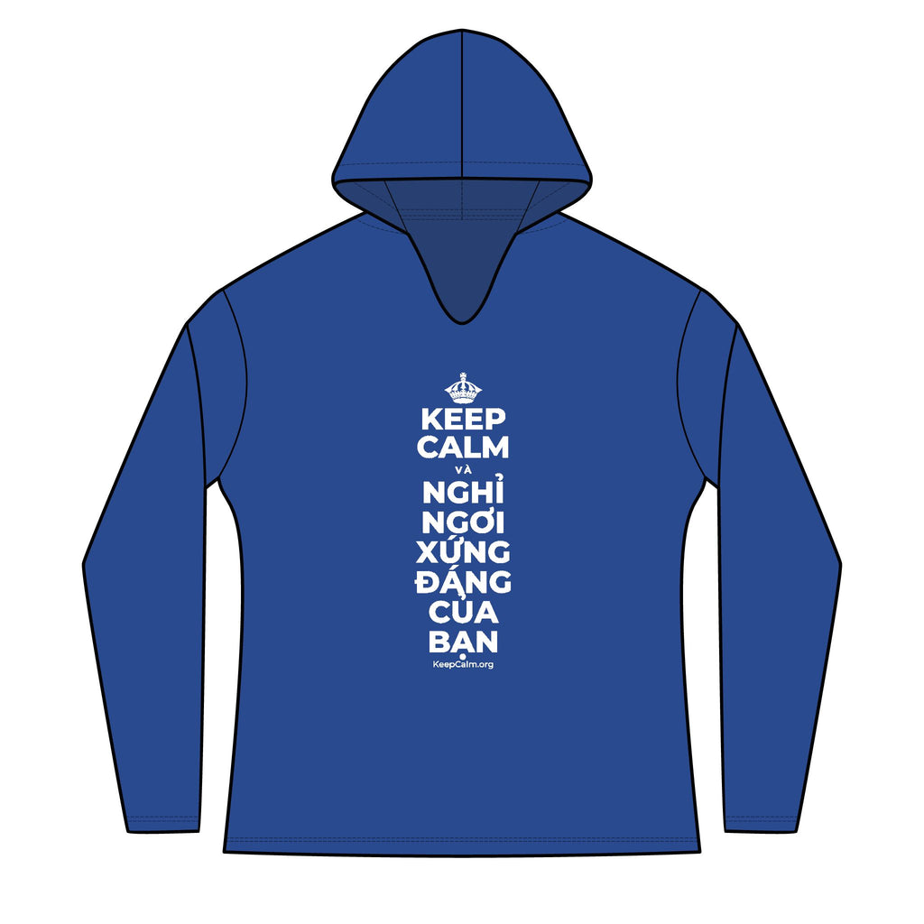 KEEP CALM VÀ NGHỈ NGƠI XỨNG ĐÁNG CỦA BẠN Women's Long Sleeve Hoodie