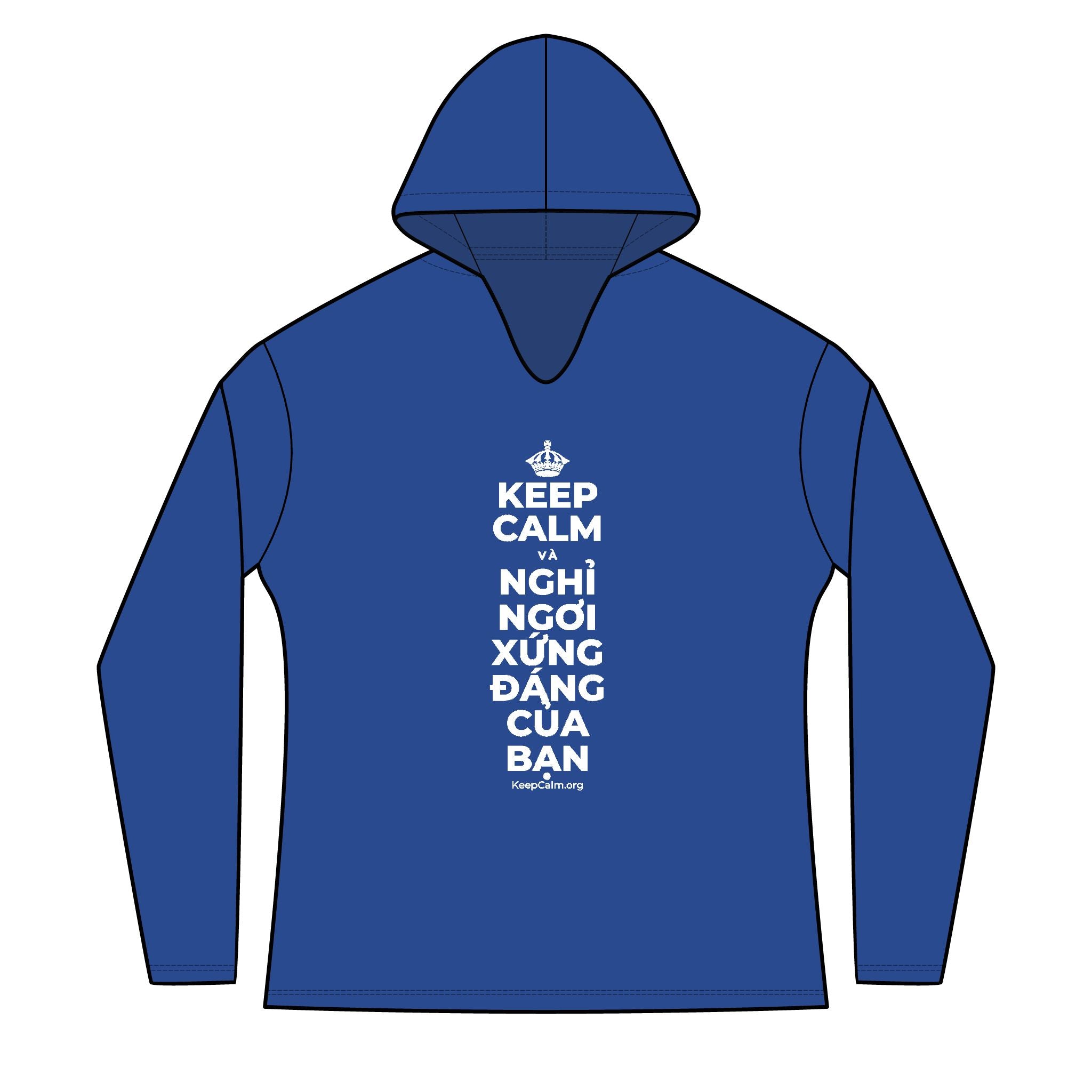 KEEP CALM VÀ NGHỈ NGƠI XỨNG ĐÁNG CỦA BẠN Women's Long Sleeve Hoodie