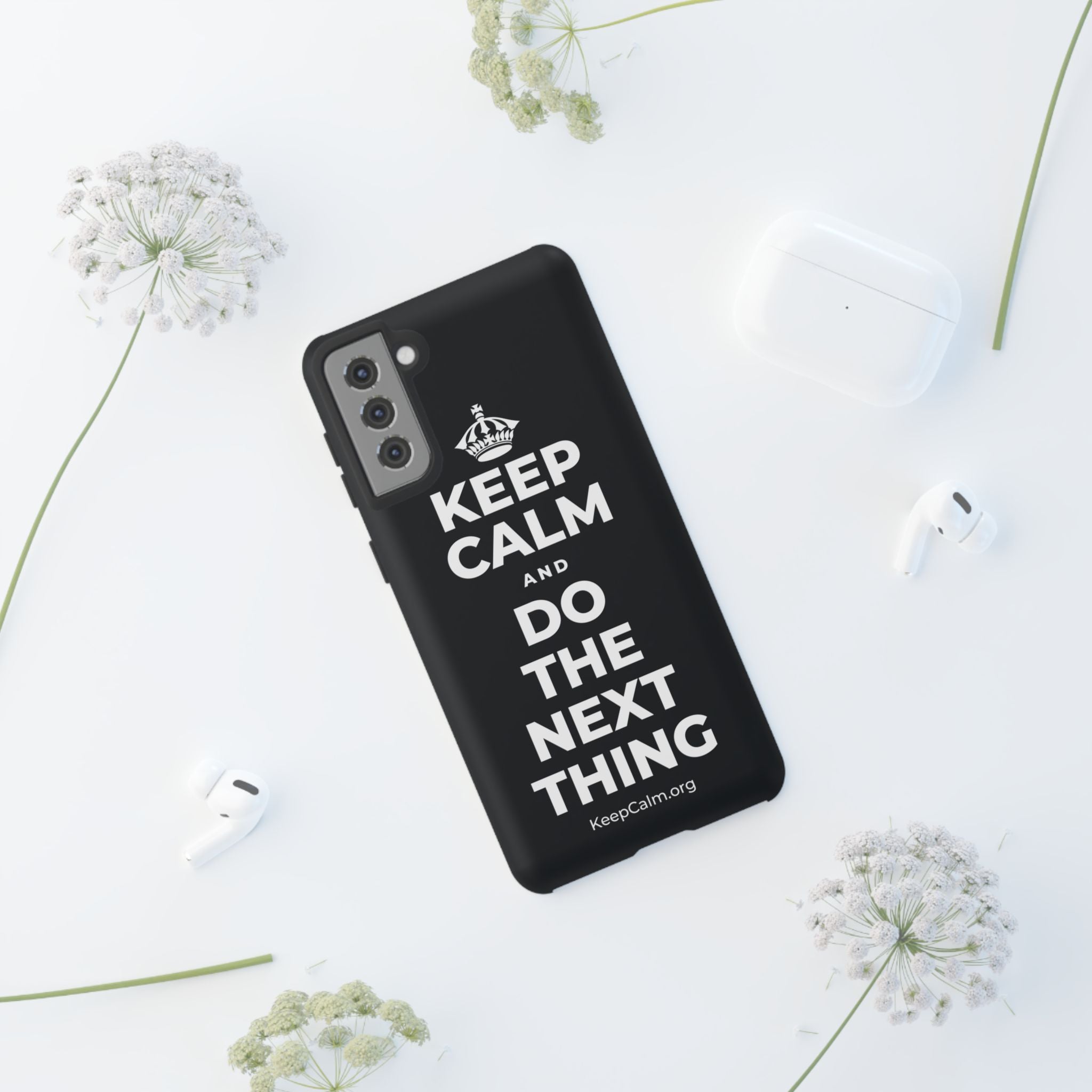 KEEP CALM AND DO THE NEXT THING Phone Case (Dark)
