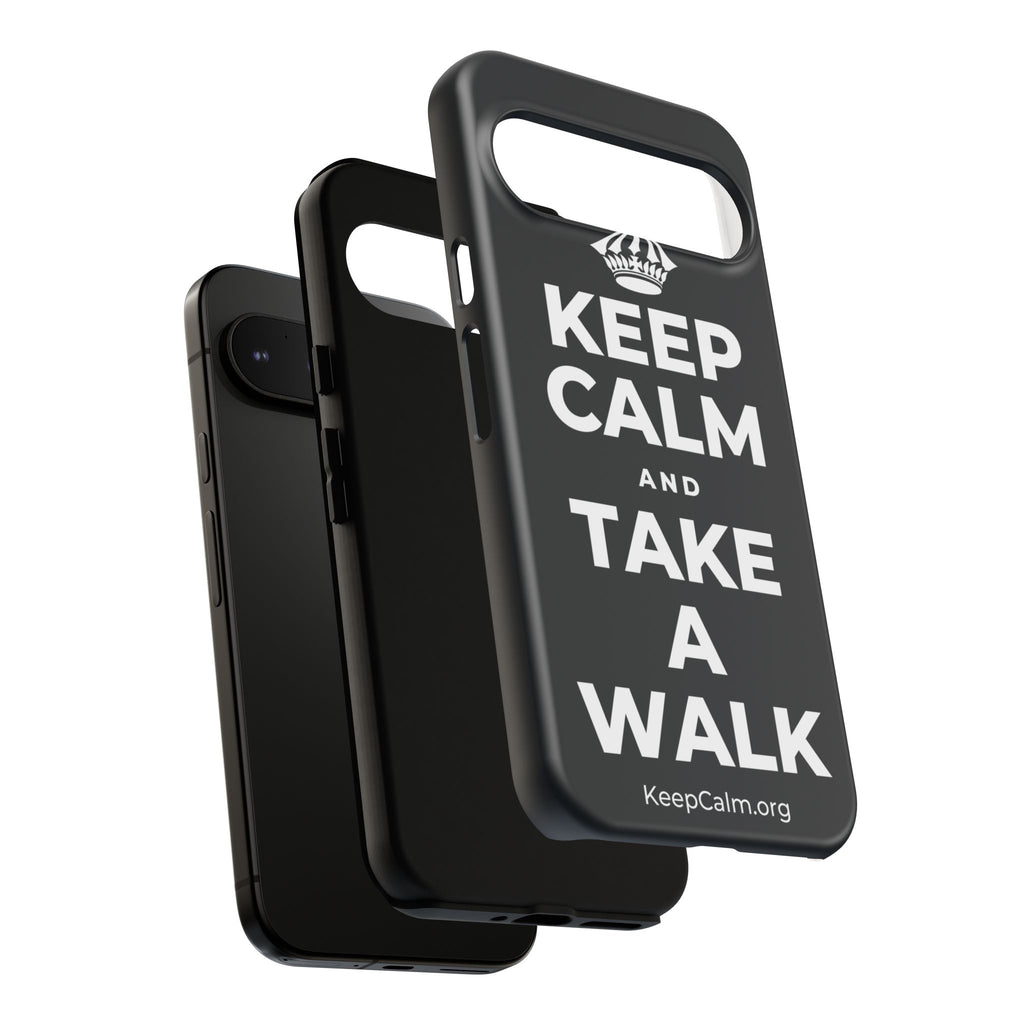 KEEP CALM AND TAKE A WALK Phone Case (Dark)