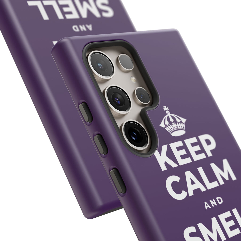 KEEP CALM AND SMELL THE ROSES Phone Case