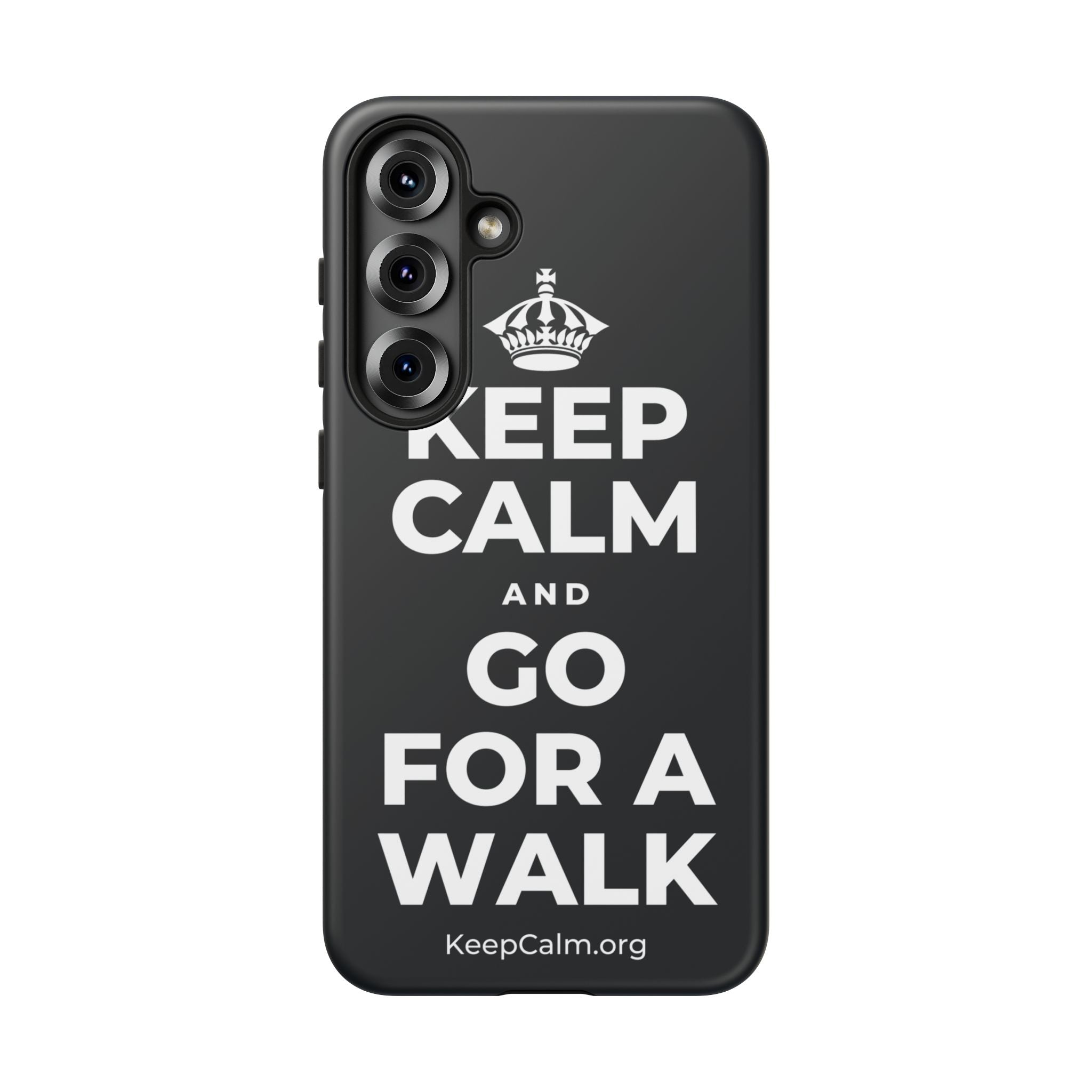 KEEP CALM AND GO FOR A WALK Phone Case (Dark)