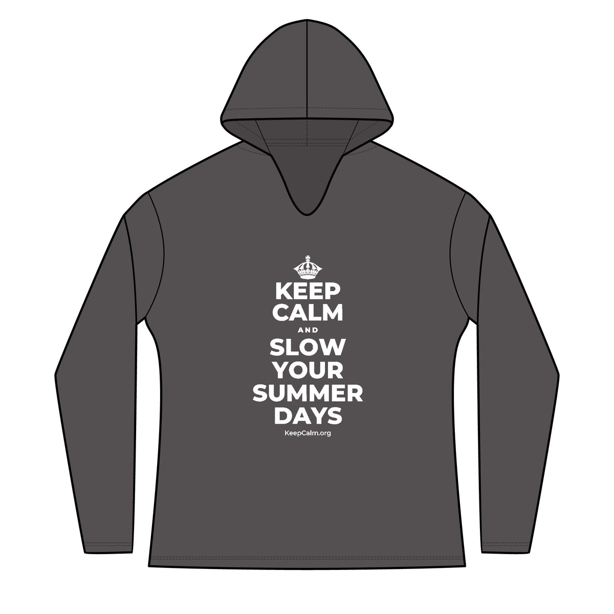 KEEP CALM AND SLOW YOUR SUMMER DAYS Women's Long Sleeve Hoodie