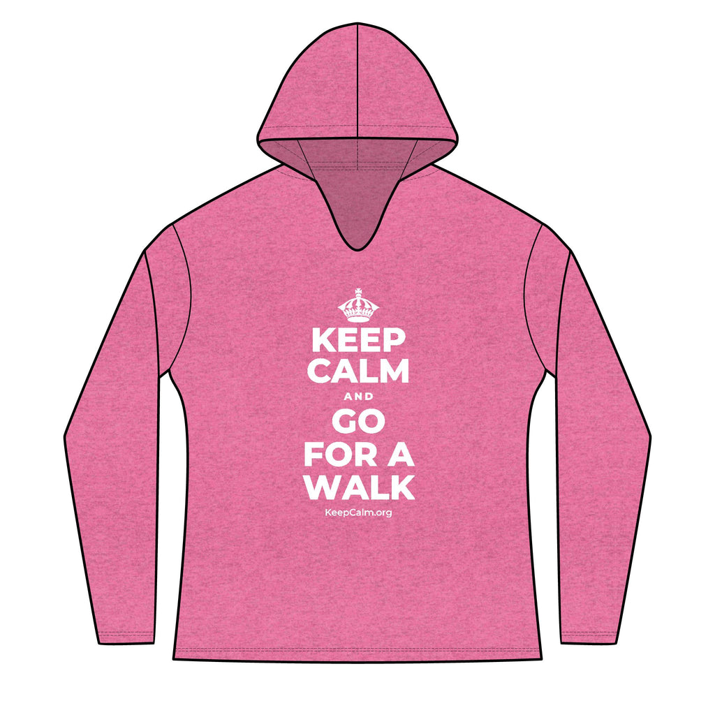 KEEP CALM AND GO FOR A WALK Women's Long Sleeve Hoodie