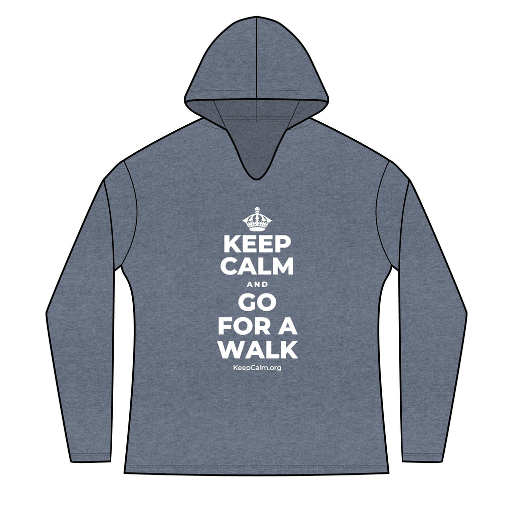 KEEP CALM AND GO FOR A WALK Women's Long Sleeve Hoodie