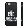 KEEP CALM Y ABRE LAS VENTANAS Phone Case (Dark)