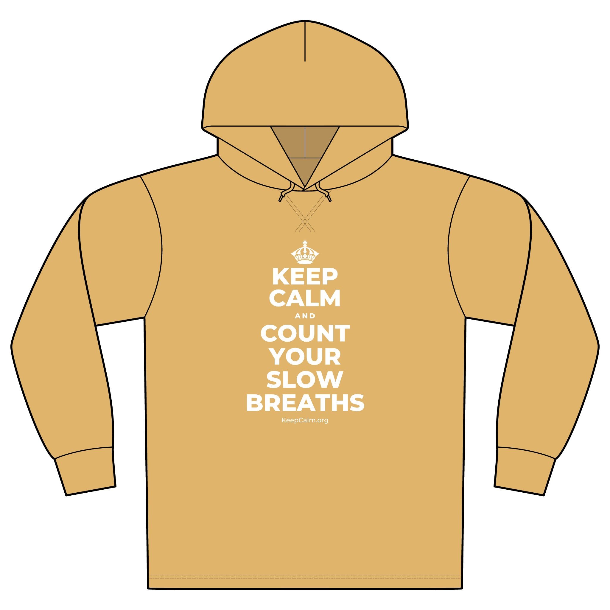 KEEP CALM AND COUNT YOUR SLOW BREATHS Organic Hoodie Tee