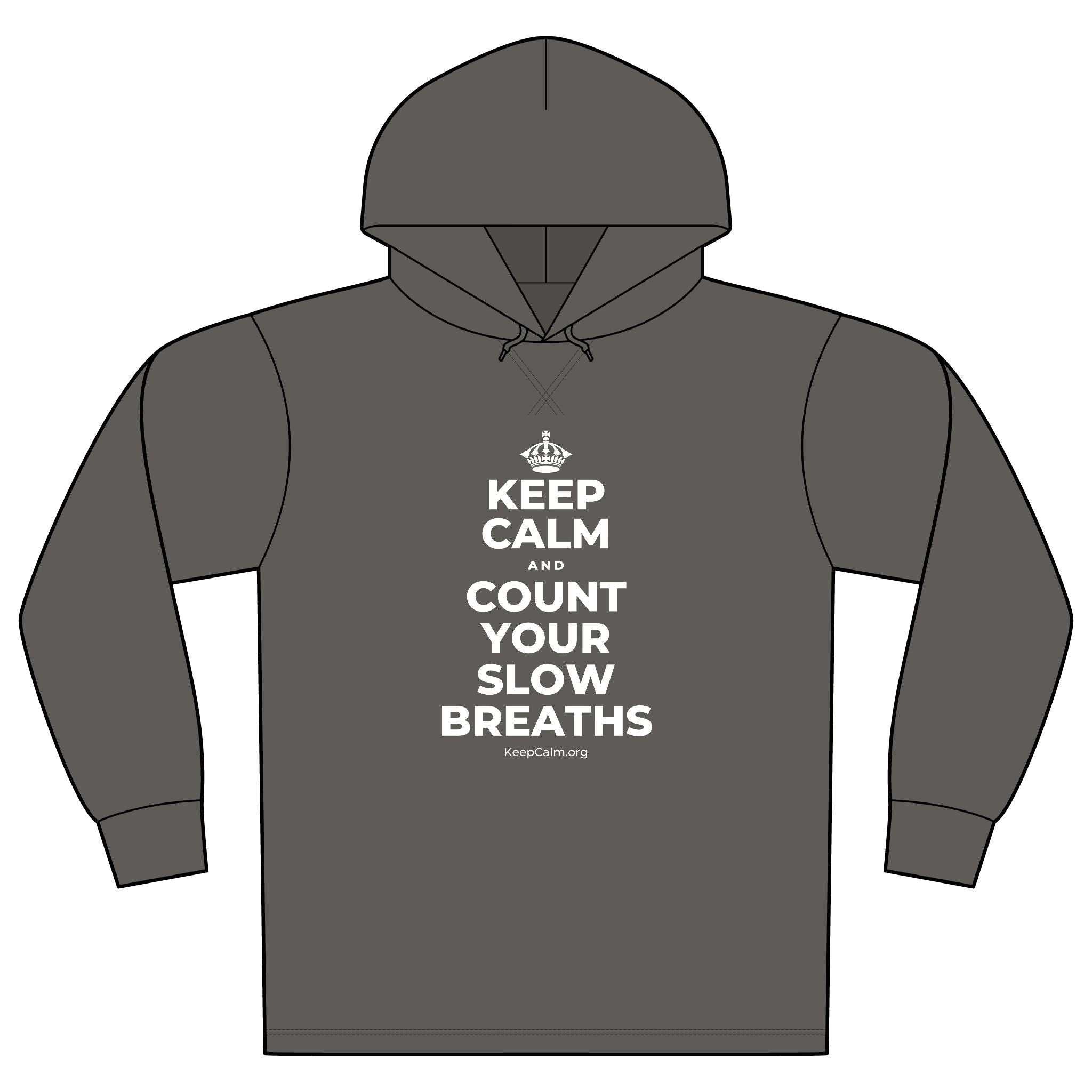 KEEP CALM AND COUNT YOUR SLOW BREATHS Organic Hoodie Tee