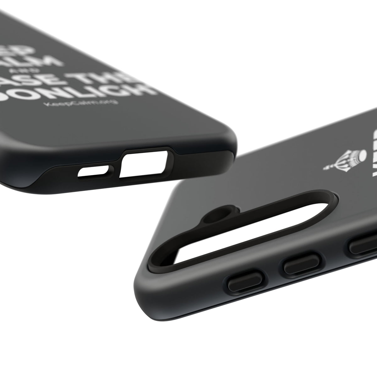 KEEP CALM AND CHASE THE MOONLIGHT Phone Case (Dark)