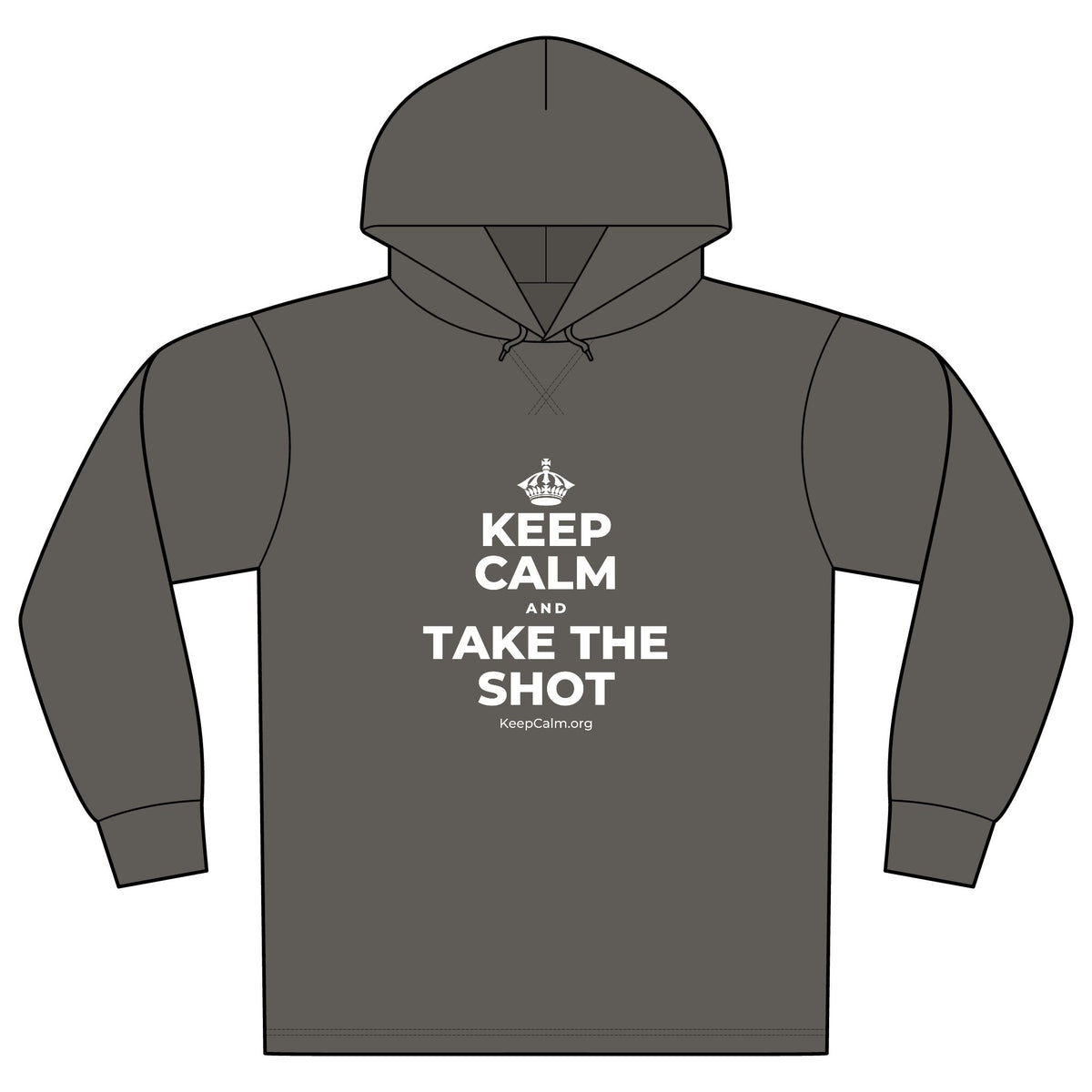 KEEP CALM AND TAKE THE SHOT Organic Hoodie Tee