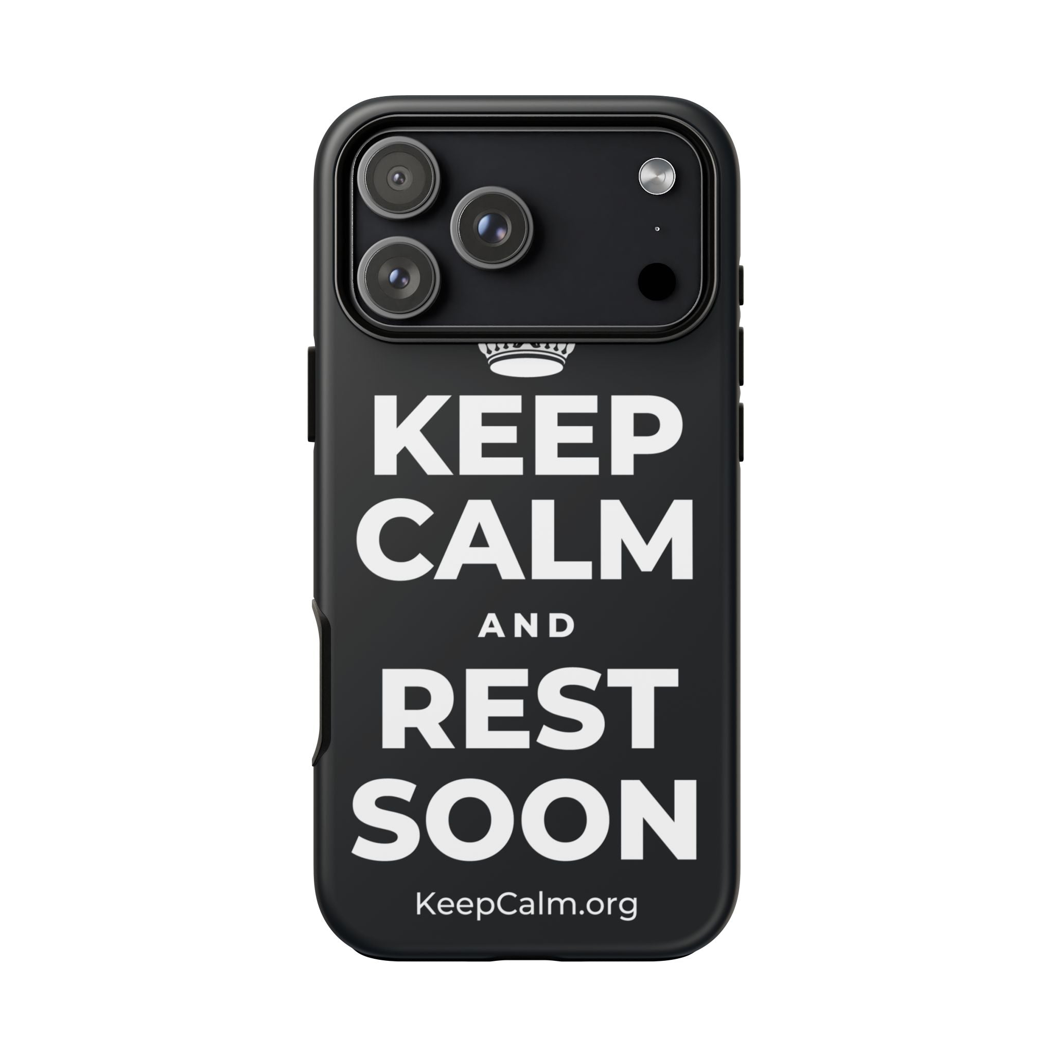 KEEP CALM AND REST SOON Phone Case (Dark)