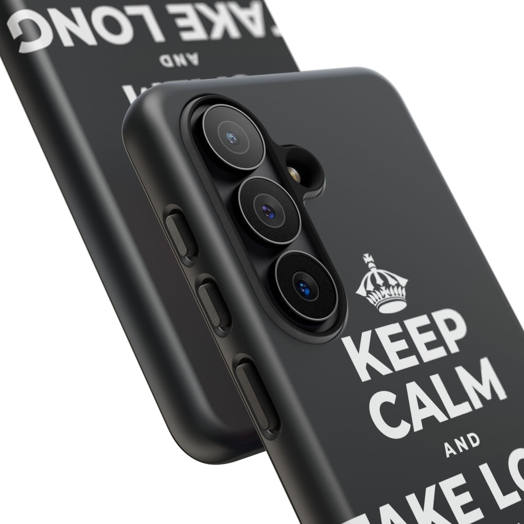 KEEP CALM AND TAKE LONG WALKS ON THE BEACH Phone Case (Dark)