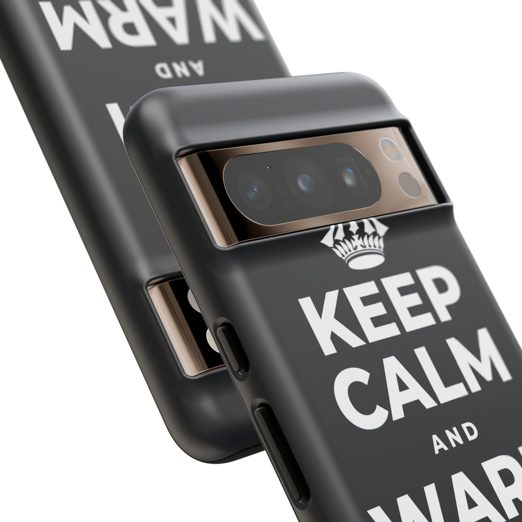 KEEP CALM AND WARM YOUR HANDS Phone Case (Dark)