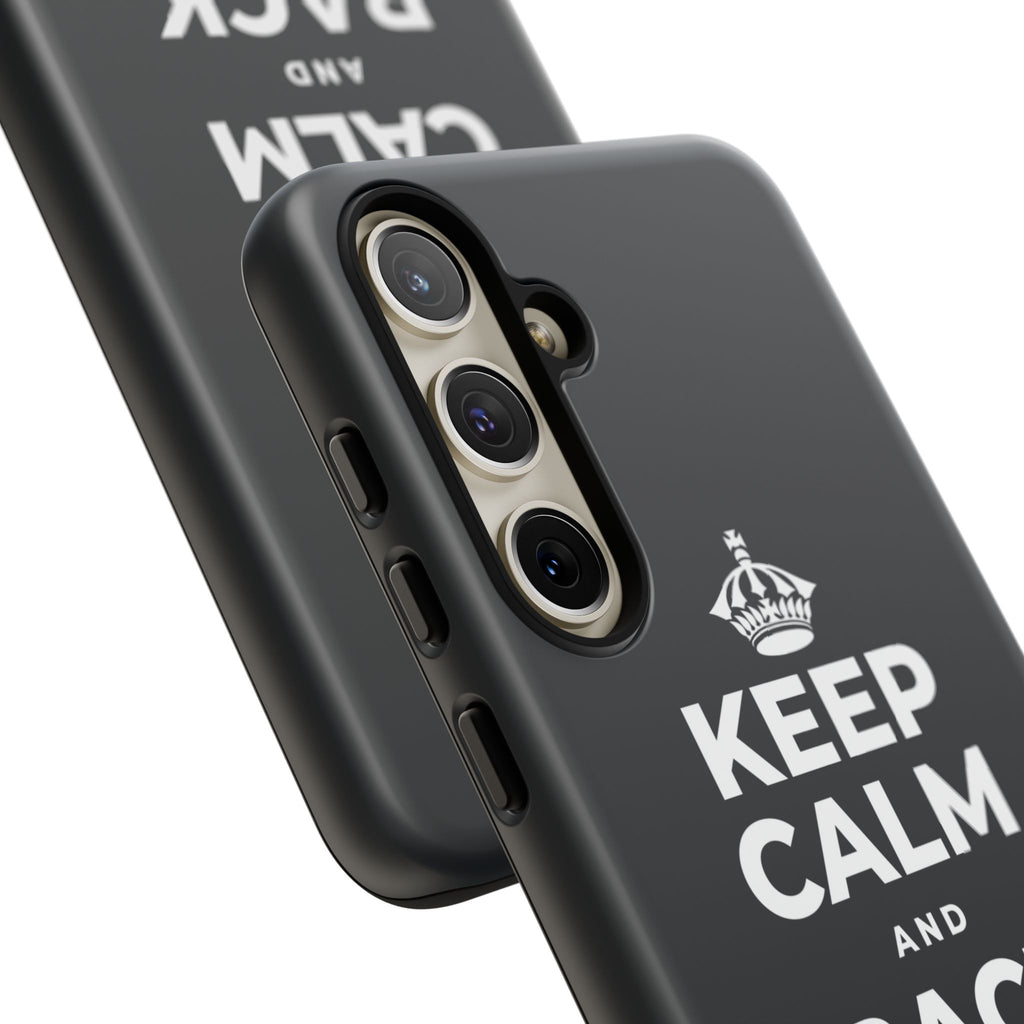 KEEP CALM AND BACK YOURSELF Phone Case (Dark)