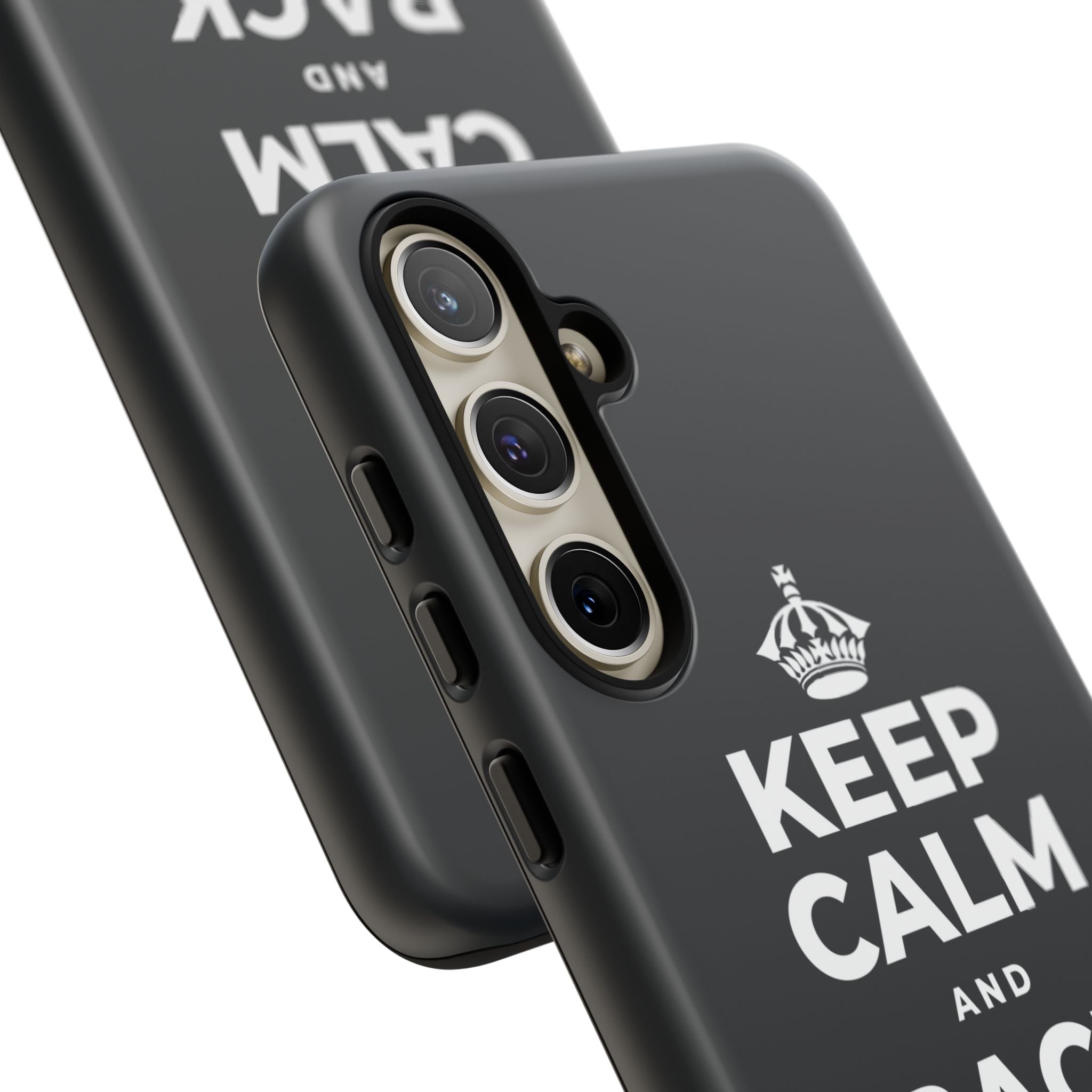 KEEP CALM AND BACK YOURSELF Phone Case (Dark)